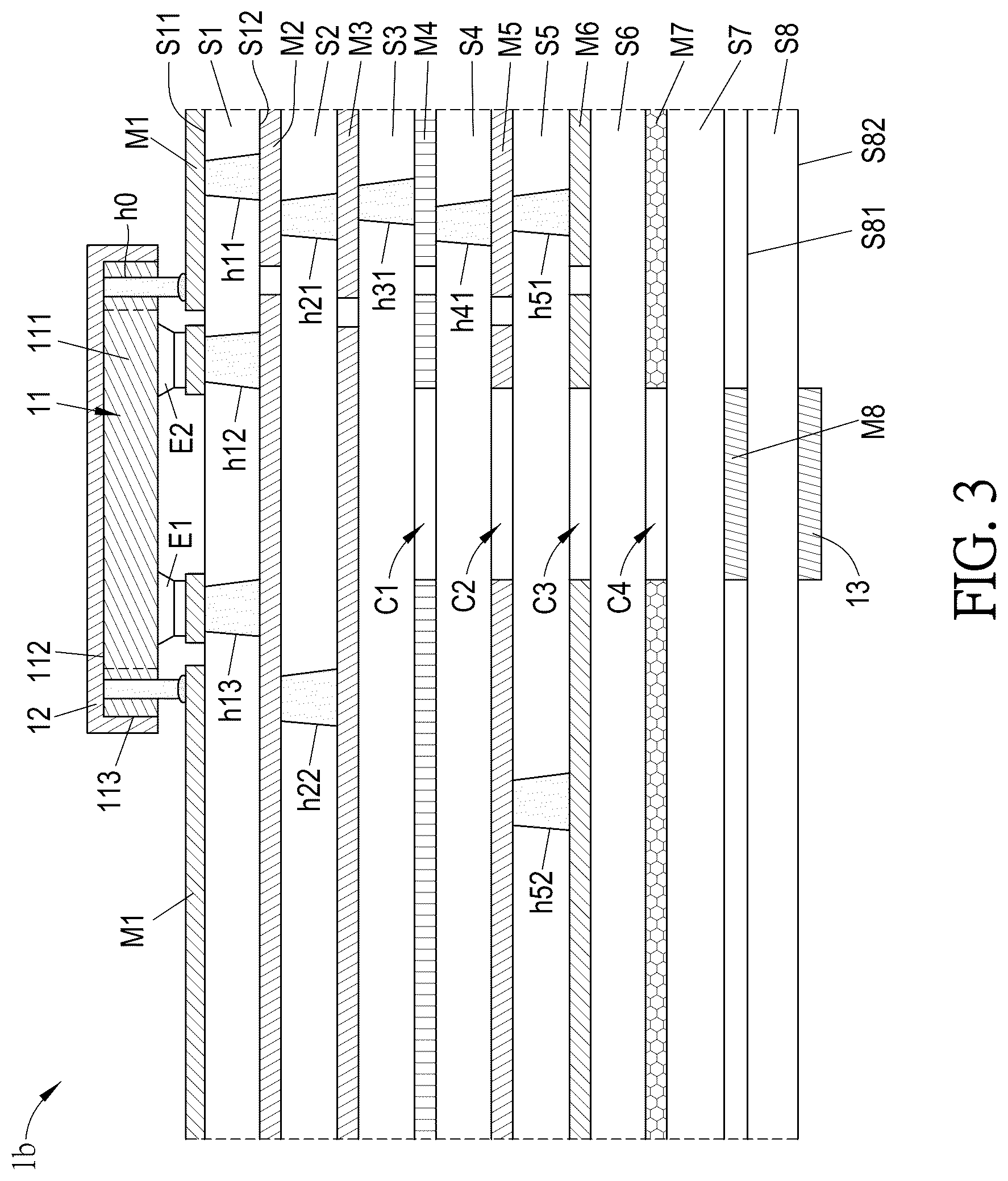 Patent US12586891 Figure 4 – Antenna device