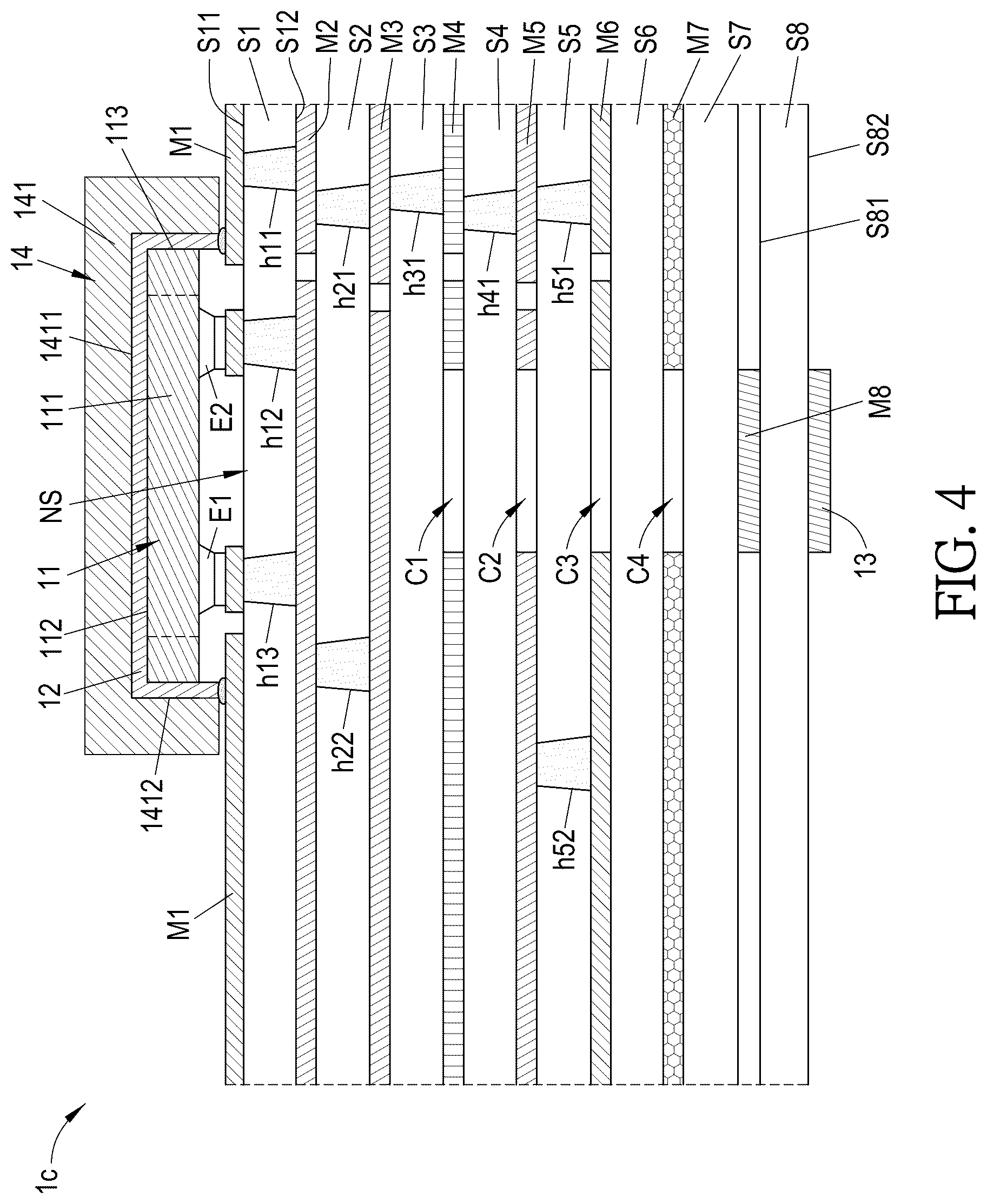 Patent US12586891 Figure 5 – Antenna device