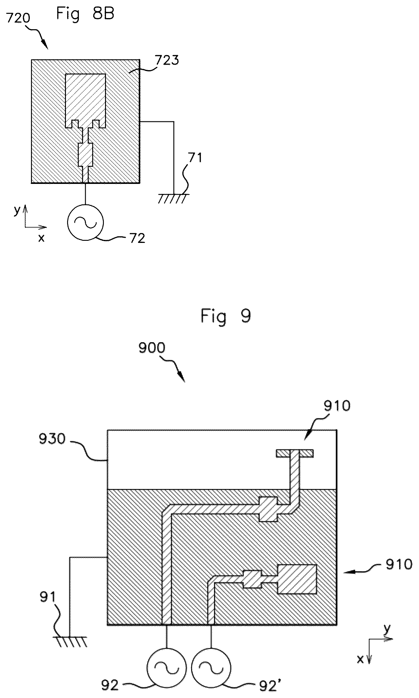 Patent US12586894 Figure 8 – Radio frequency device with optimised radiation pattern for gesture sensing in a motor vehicle