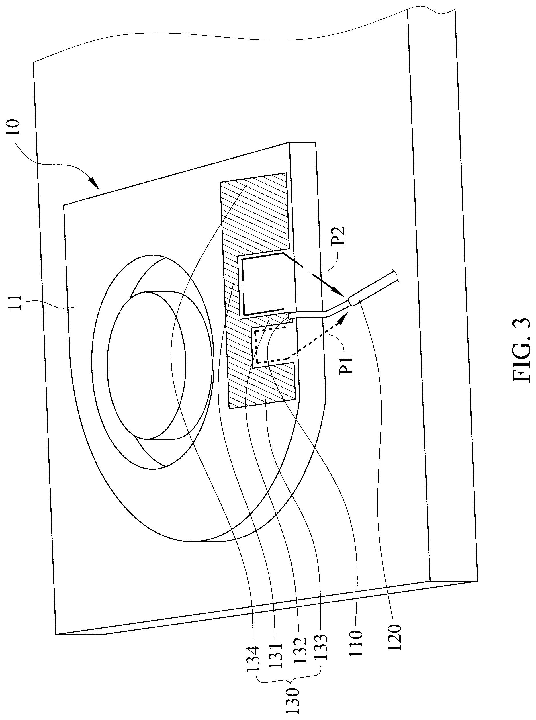 Patent US12586896 Figure 3 – Antenna structure and electronic device
