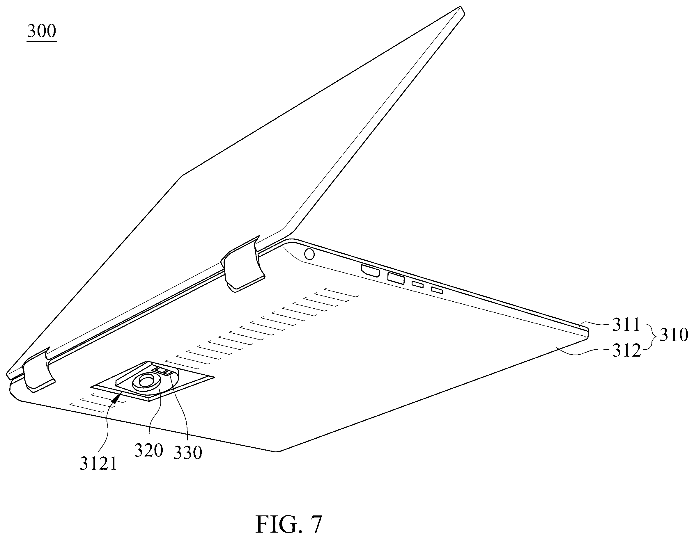Patent US12586896 Figure 7 – Antenna structure and electronic device