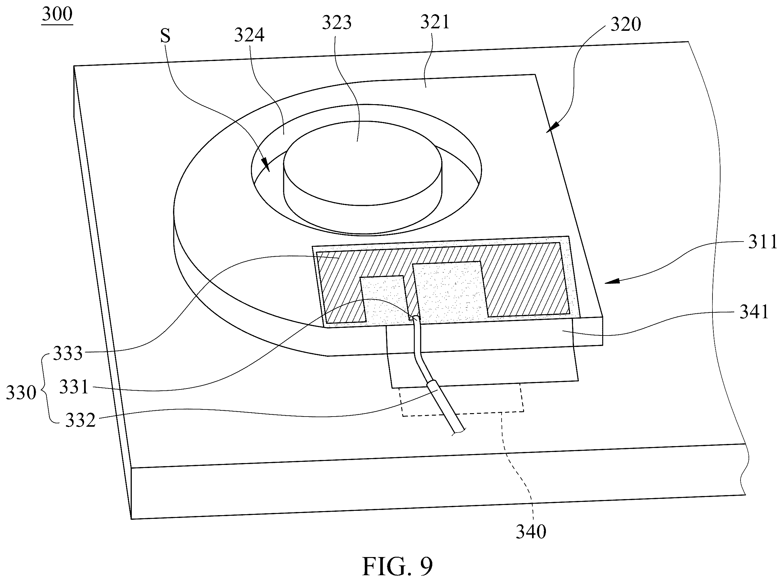 Patent US12586896 Figure 9 – Antenna structure and electronic device