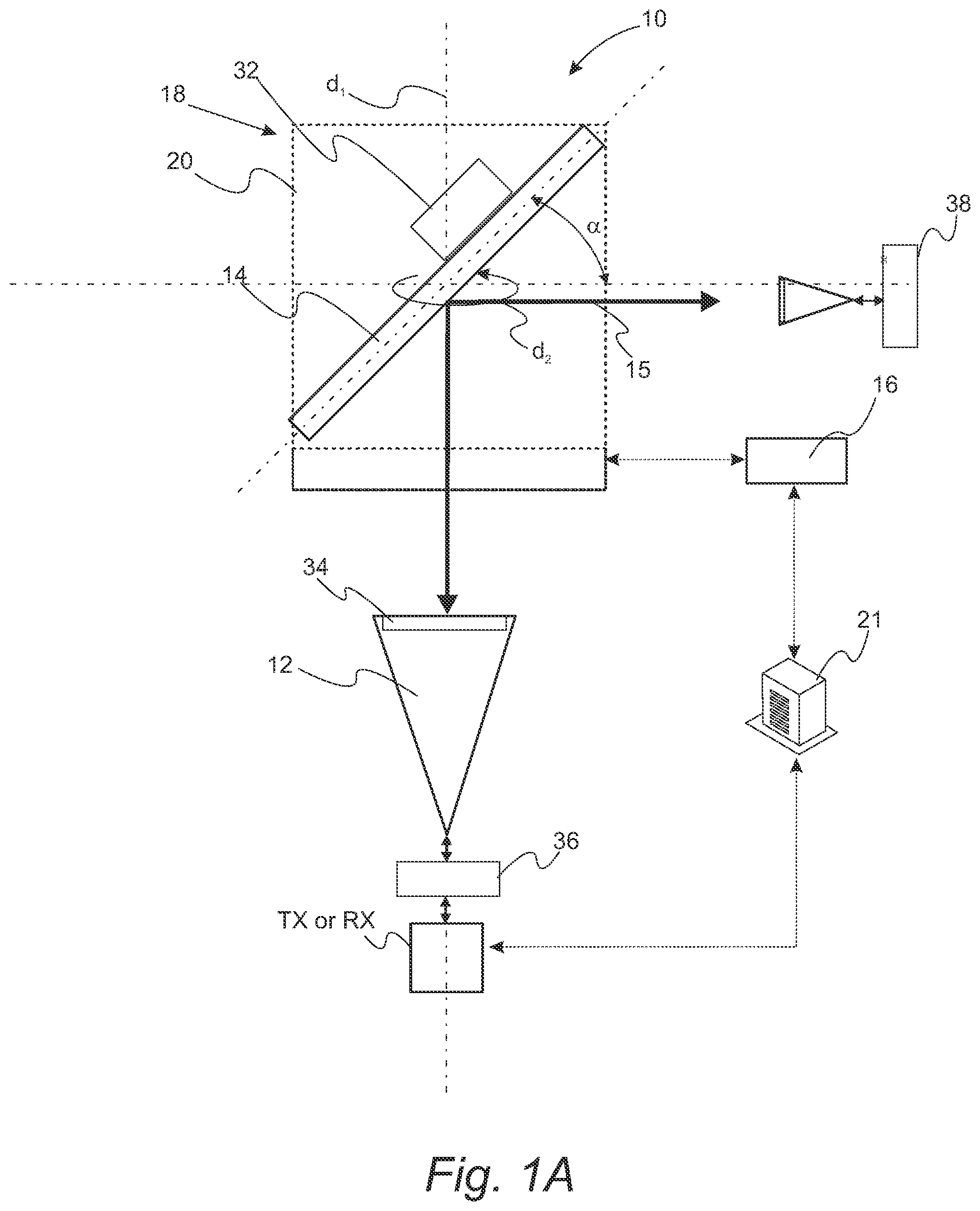 Patent US12586897 Figure 1 – Spinning directional antenna in centimeter and millimeter wave bands
