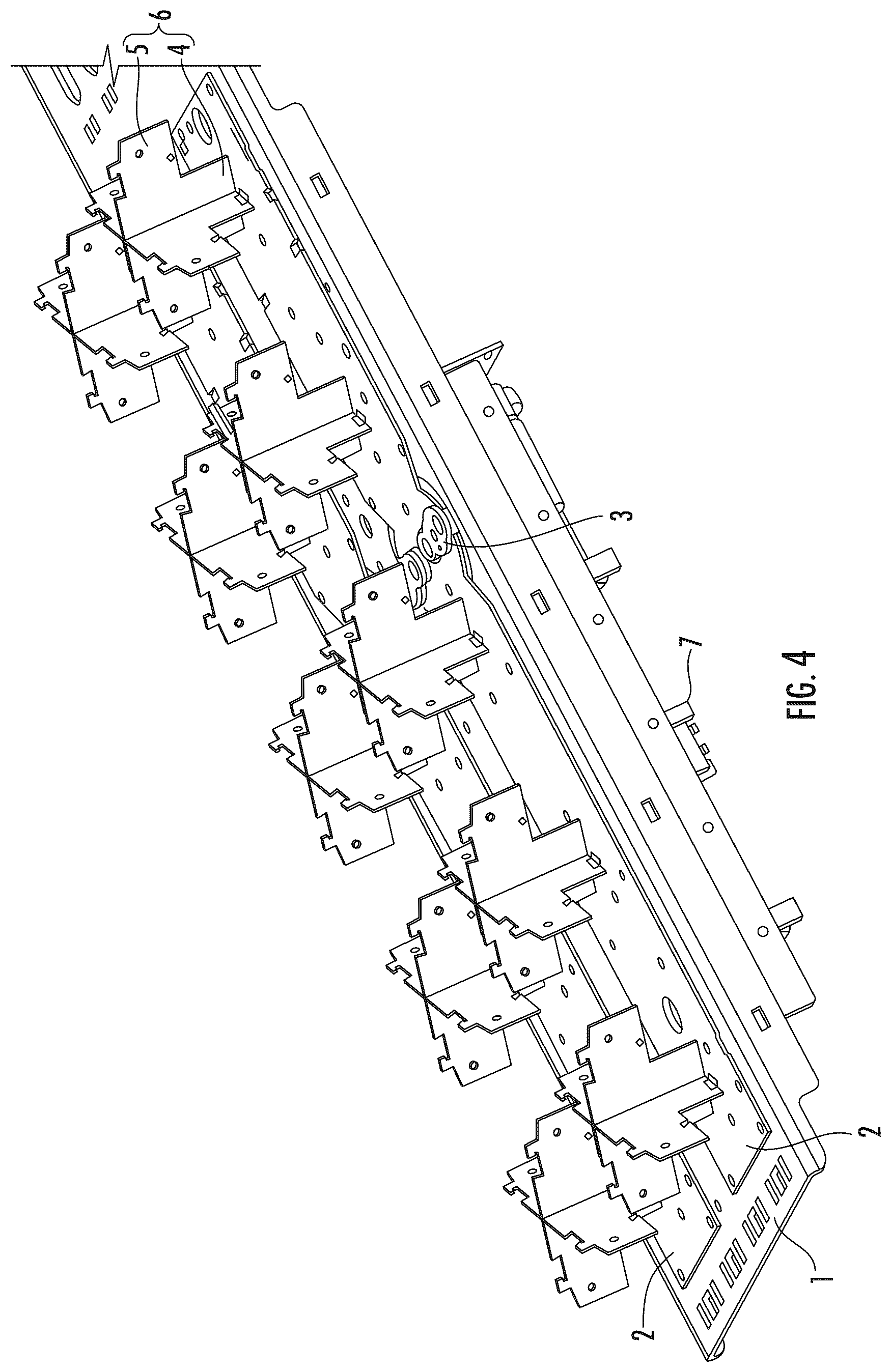 Patent US12586900 Figure 4 – Feed network and antenna