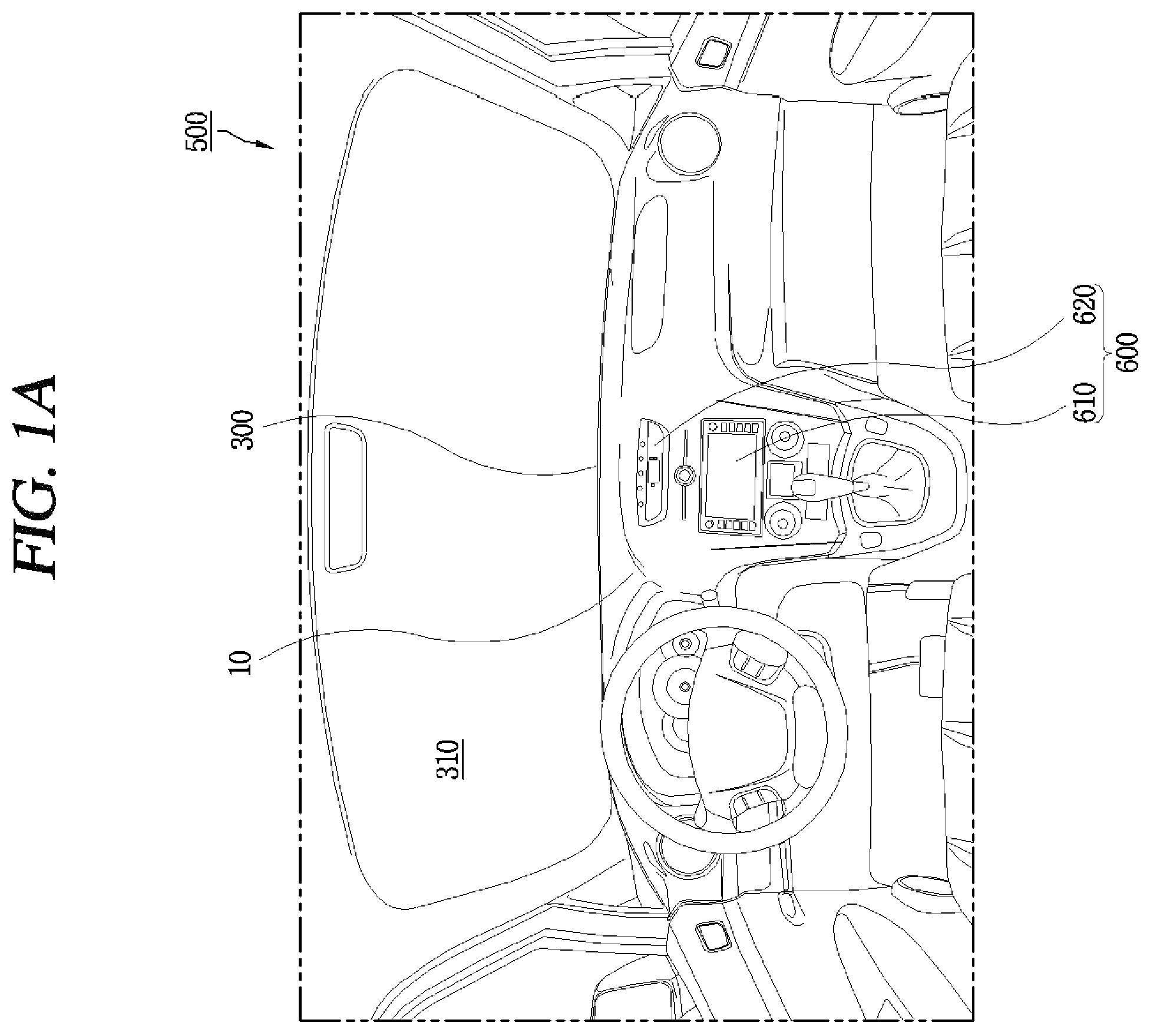 Patent US12586901 Figure 1 – Wideband antenna arranged on vehicle