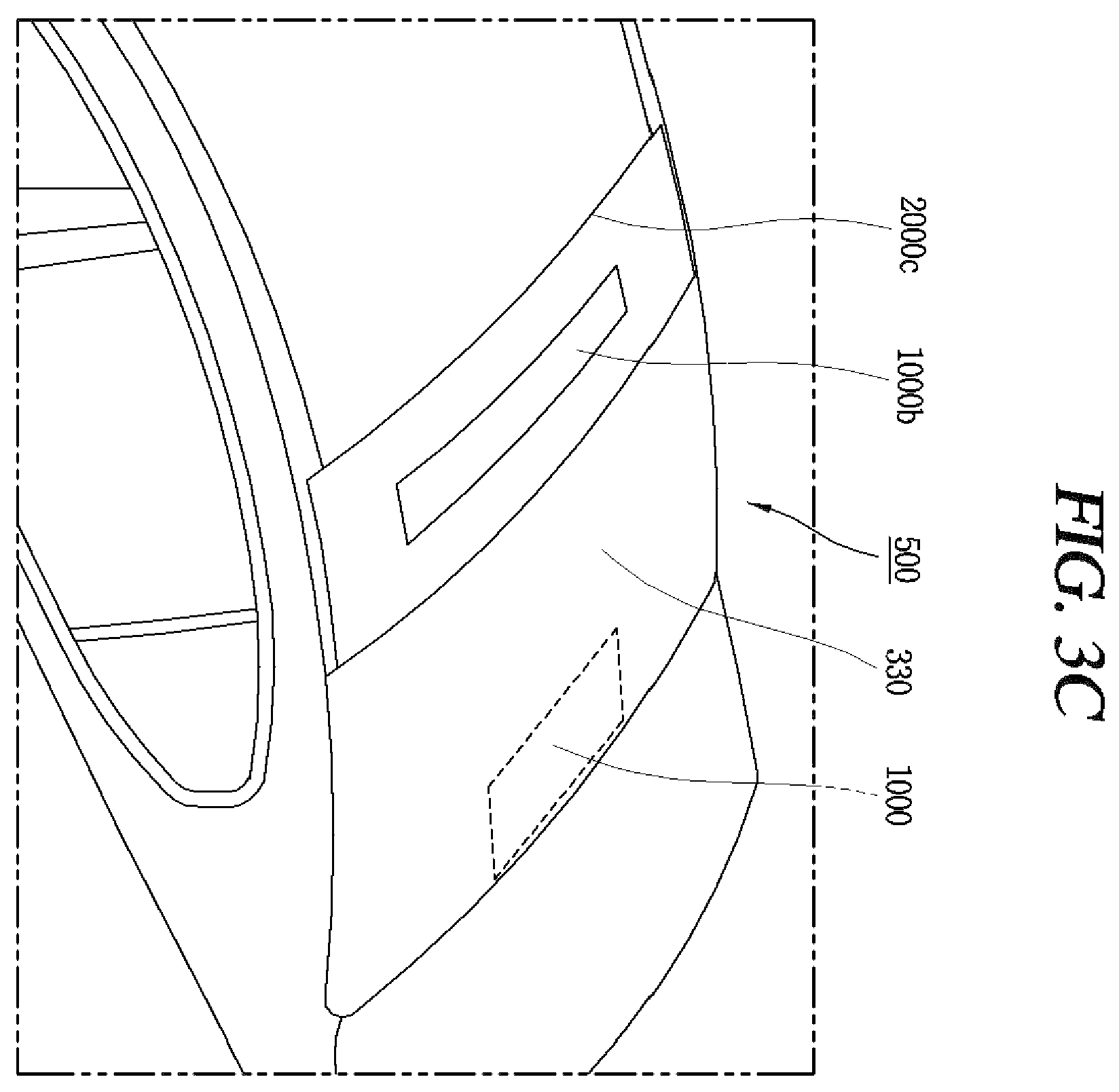 Patent US12586901 Figure 6 – Wideband antenna arranged on vehicle