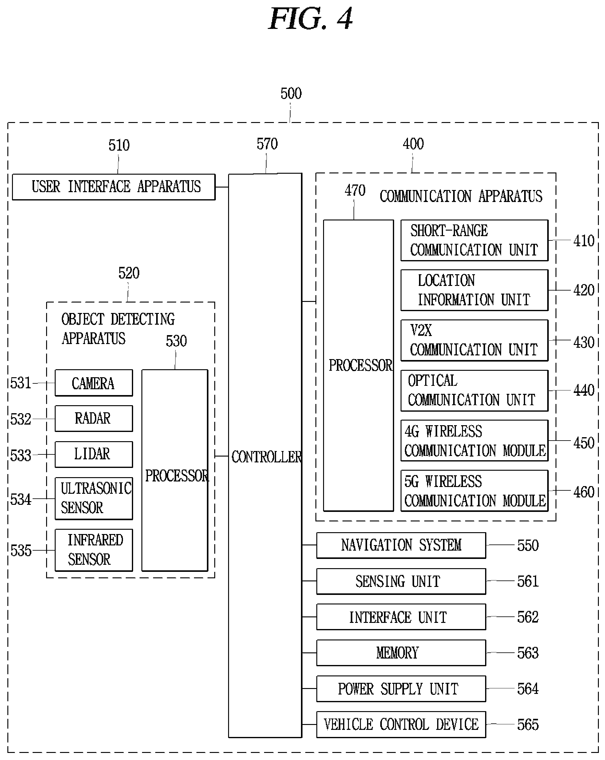Patent US12586901 Figure 7 – Wideband antenna arranged on vehicle