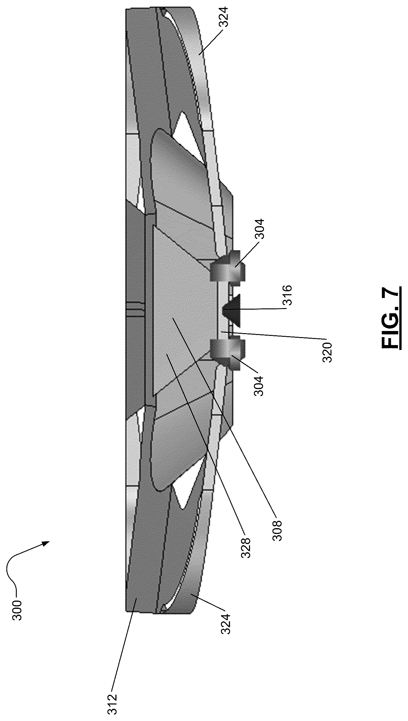 Patent US12586902 Figure 7 – Ultra wideband antenna including multiple individual antennas and multiplexing after antenna feed