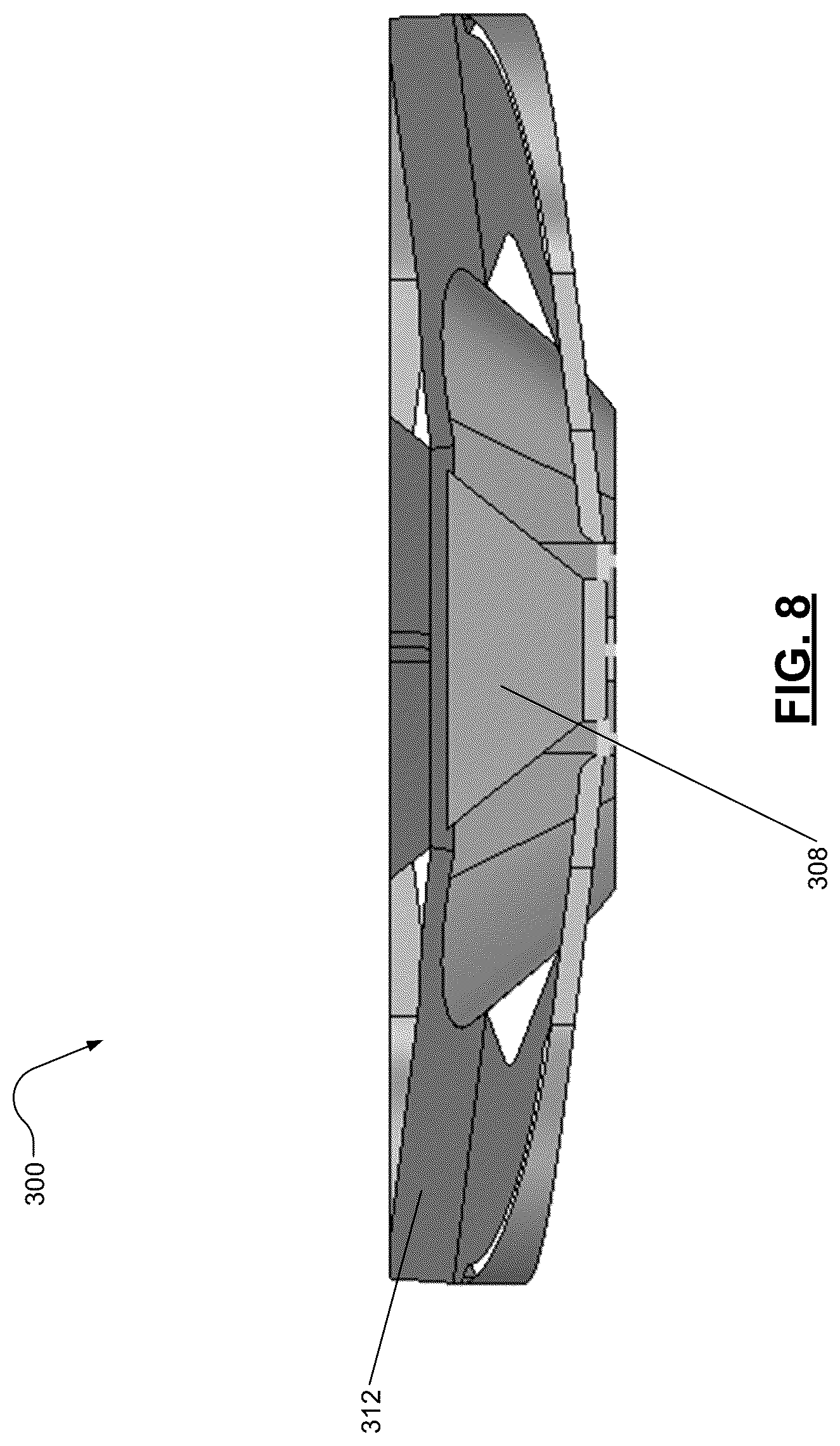 Patent US12586902 Figure 8 – Ultra wideband antenna including multiple individual antennas and multiplexing after antenna feed