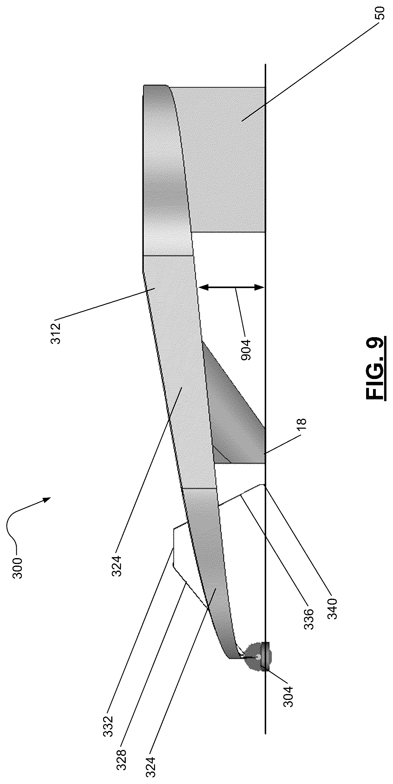 Patent US12586902 Figure 9 – Ultra wideband antenna including multiple individual antennas and multiplexing after antenna feed