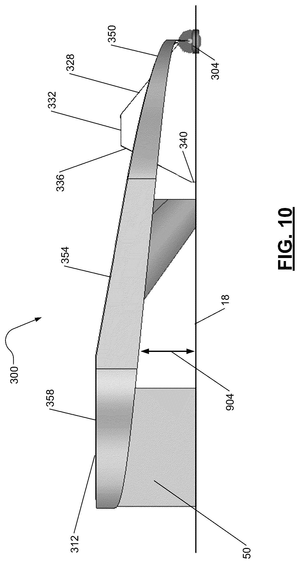 Patent US12586902 Figure 10 – Ultra wideband antenna including multiple individual antennas and multiplexing after antenna feed