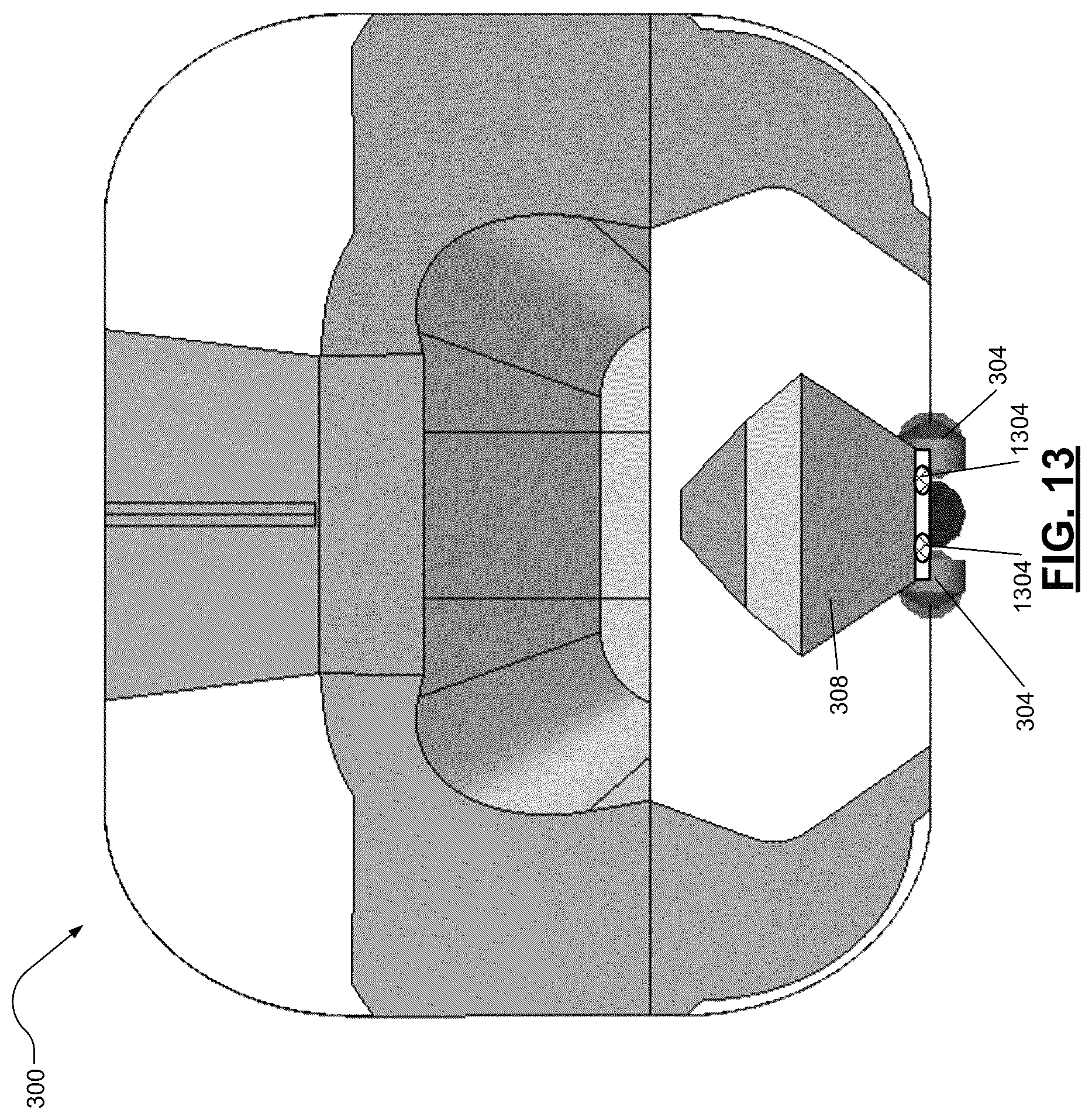 Patent US12586902 Figure 13 – Ultra wideband antenna including multiple individual antennas and multiplexing after antenna feed