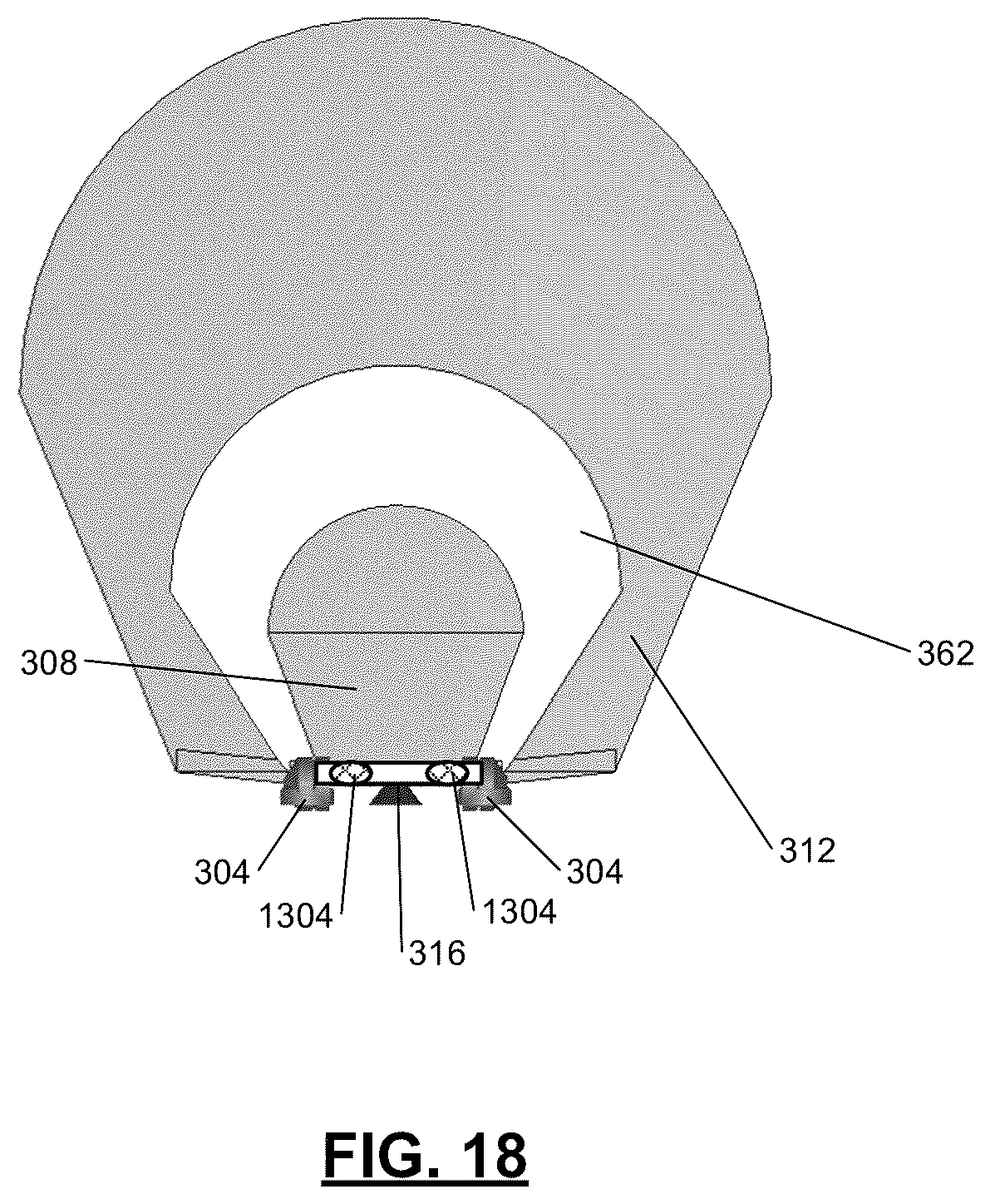 Patent US12586902 Figure 18 – Ultra wideband antenna including multiple individual antennas and multiplexing after antenna feed