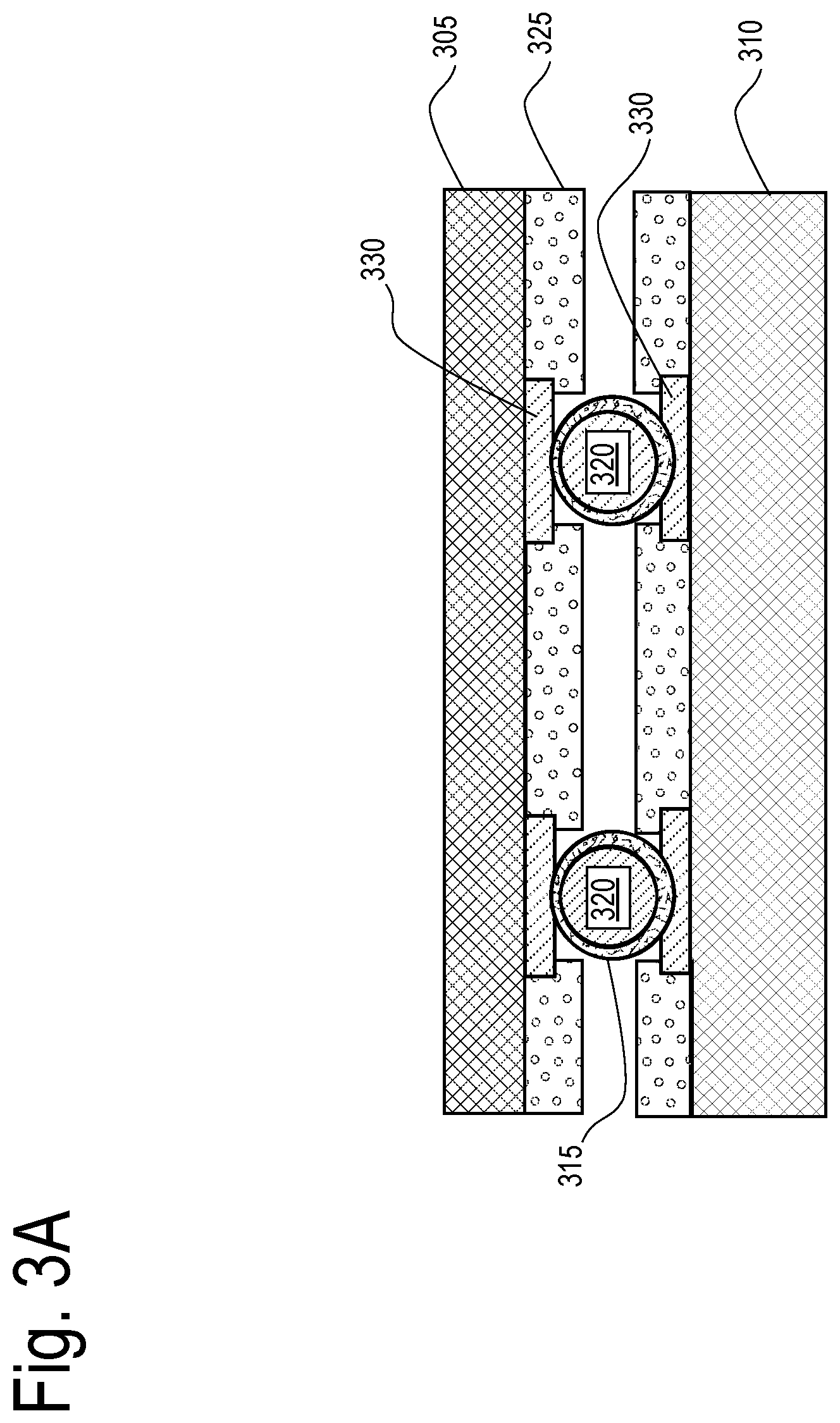 Patent US12586906 Figure 5 – Antenna package using ball attach array to connect antenna and base substrates