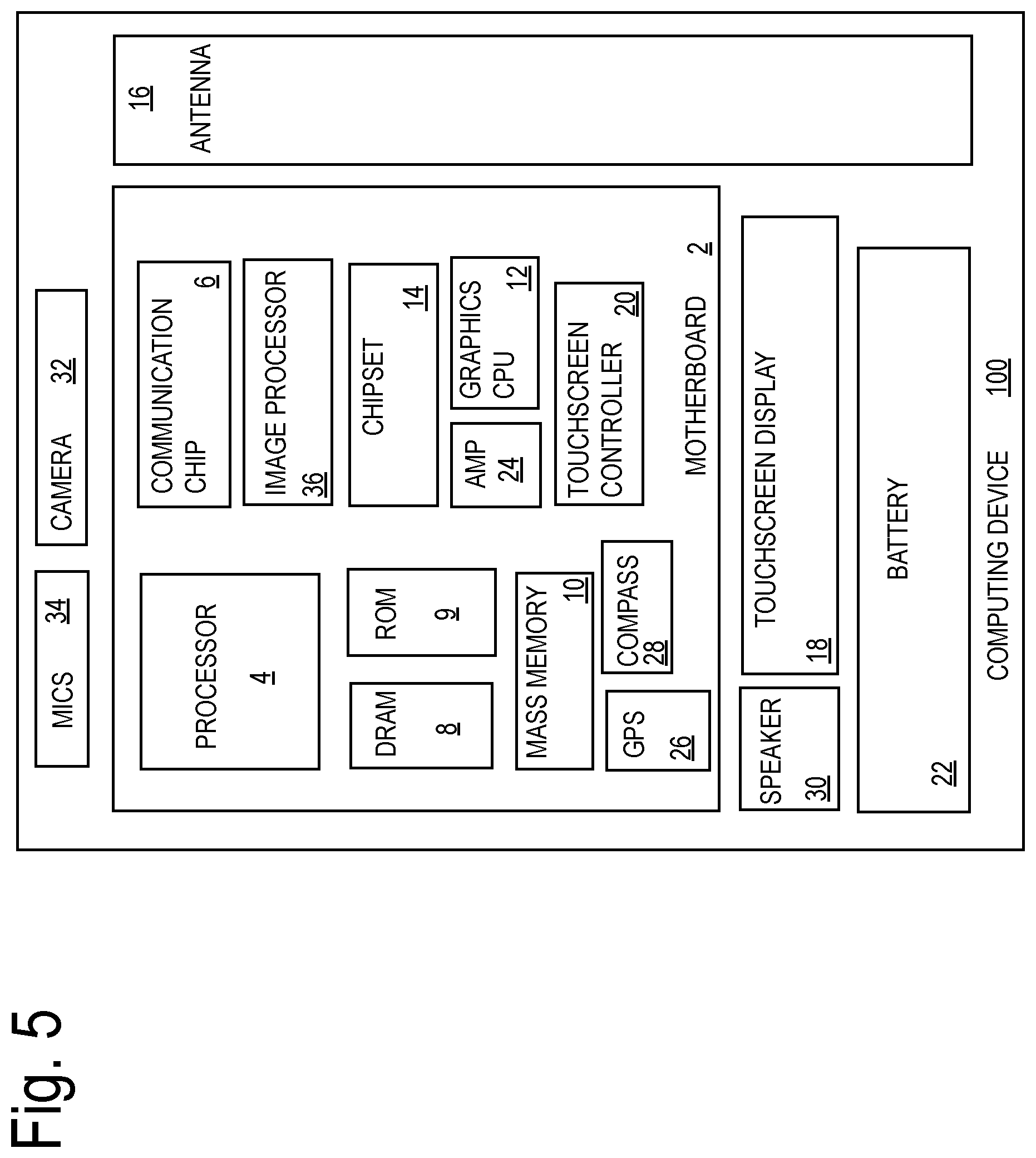 Patent US12586906 Figure 8 – Antenna package using ball attach array to connect antenna and base substrates