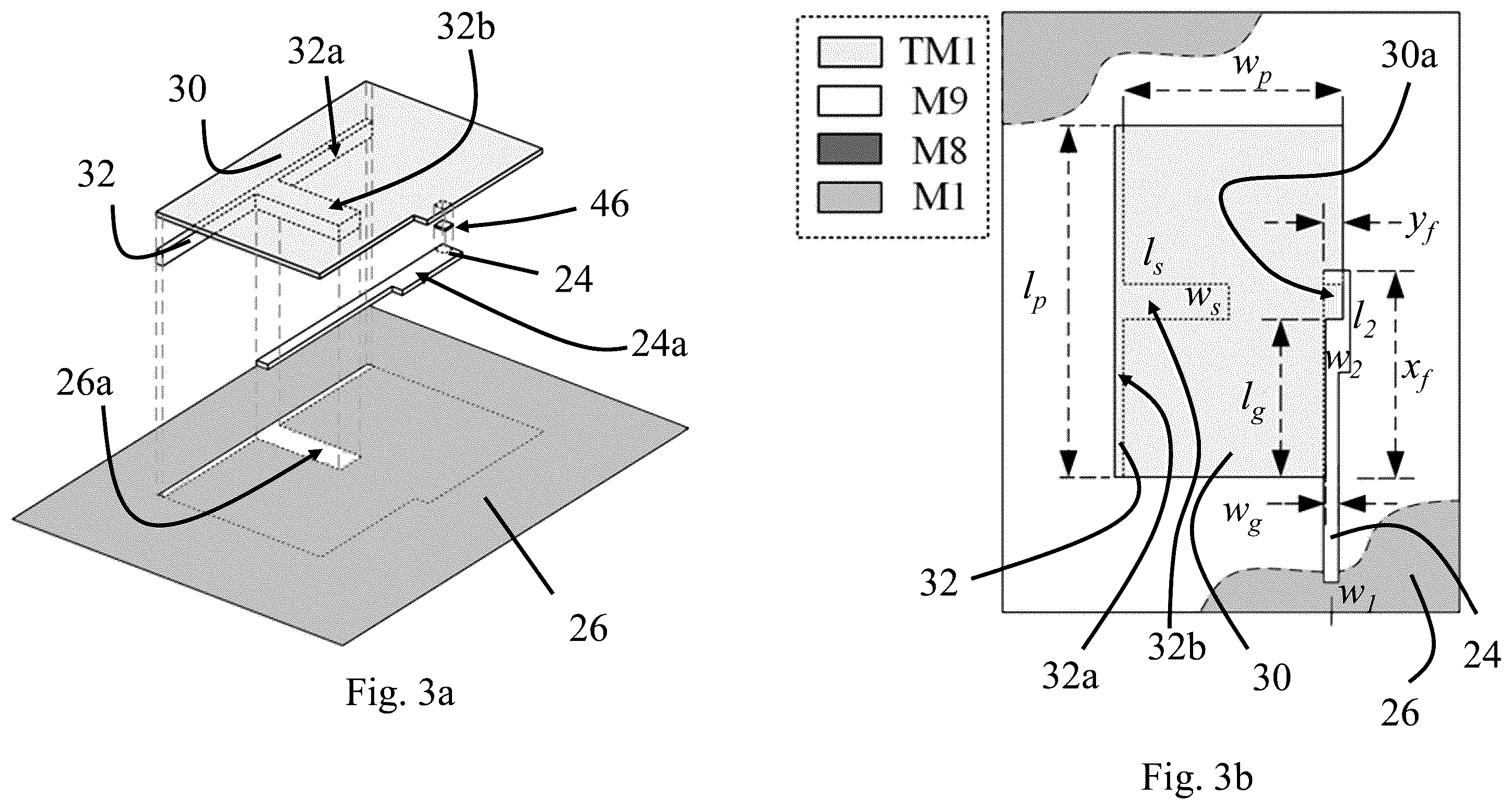 Patent US12586907 Figure 3 – Reactance-loaded sequential-phase feed network for a highly compact wideband on-chip circularly polarized antenna