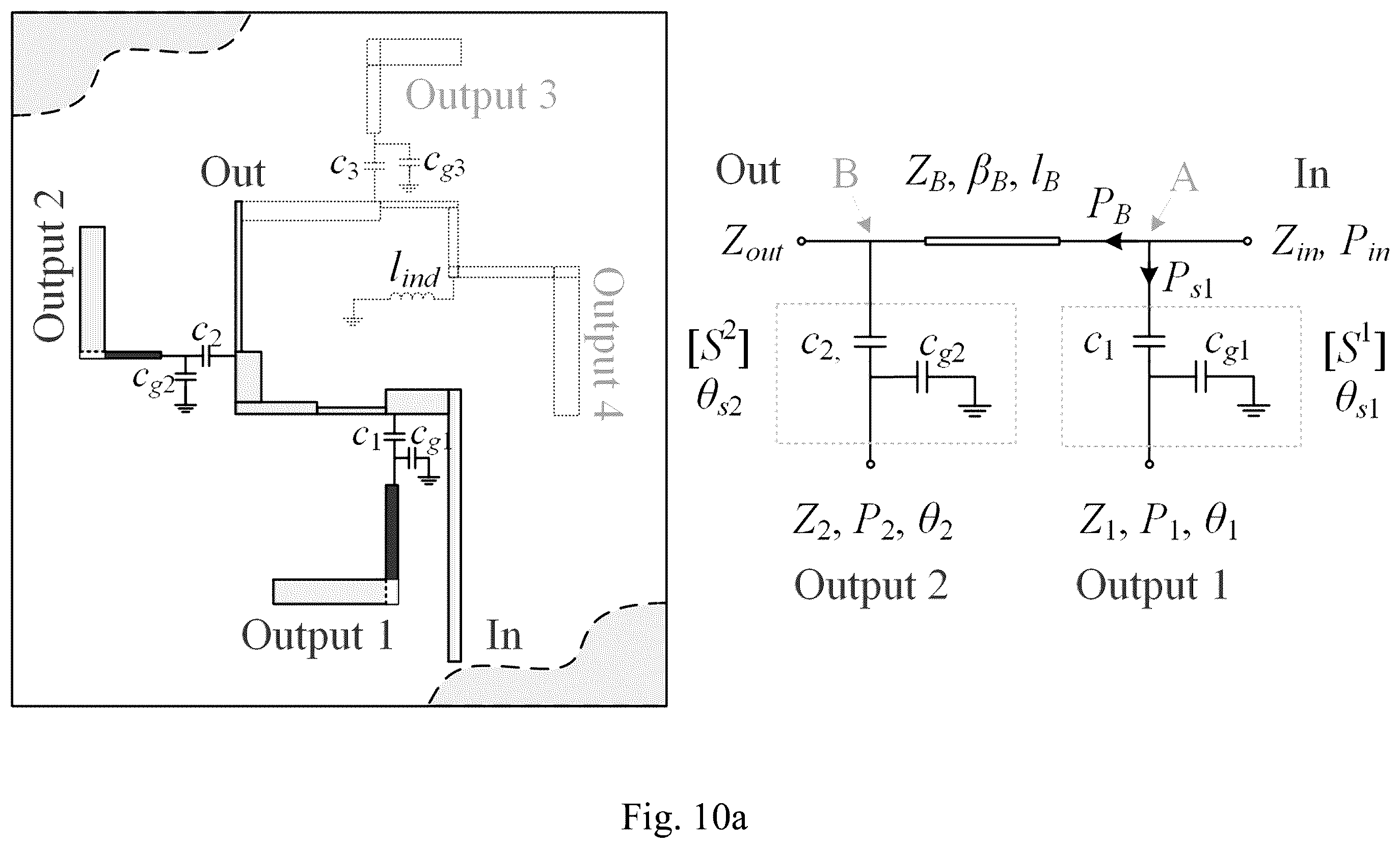Patent US12586907 Figure 12 – Reactance-loaded sequential-phase feed network for a highly compact wideband on-chip circularly polarized antenna