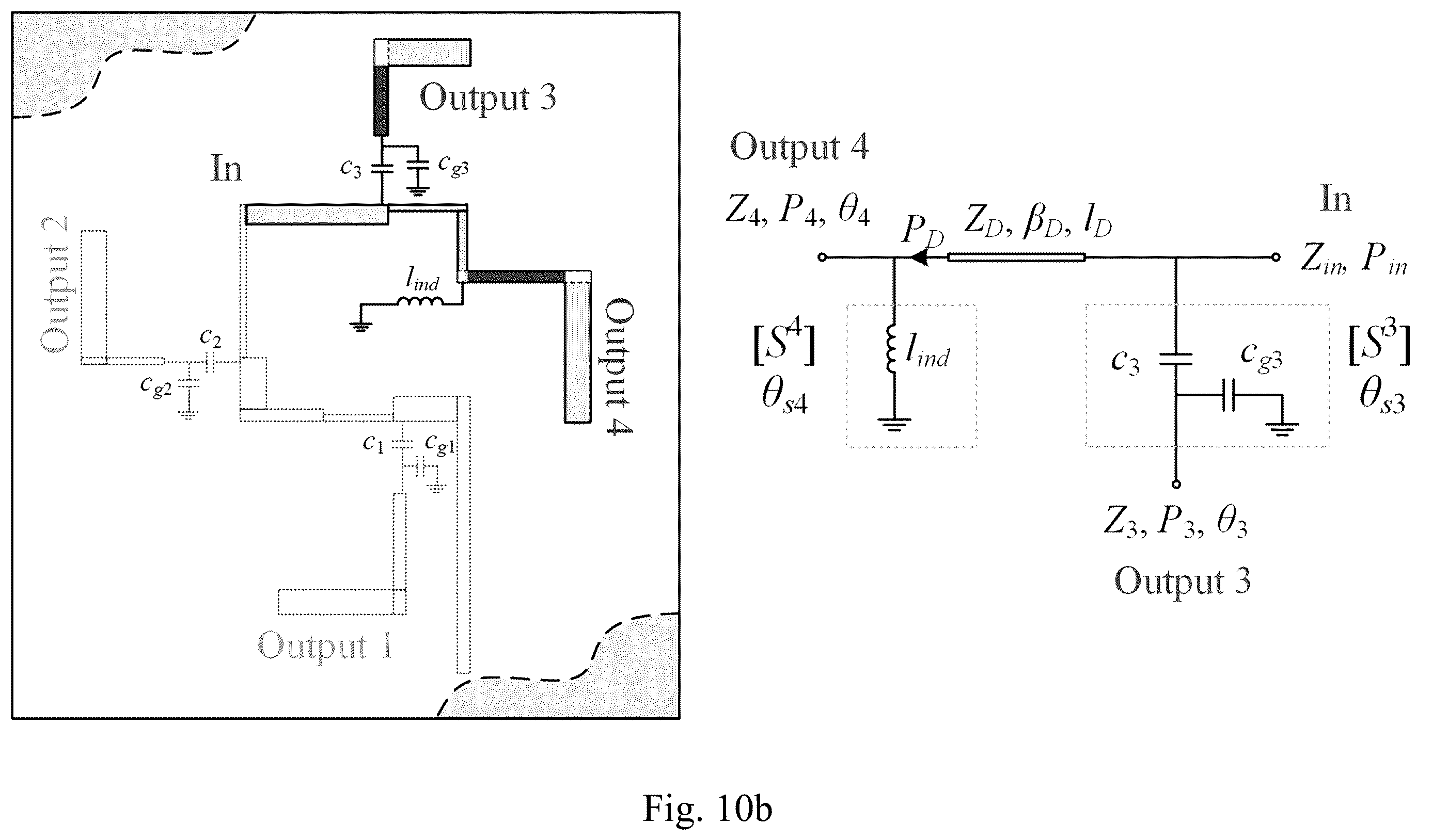 Patent US12586907 Figure 13 – Reactance-loaded sequential-phase feed network for a highly compact wideband on-chip circularly polarized antenna
