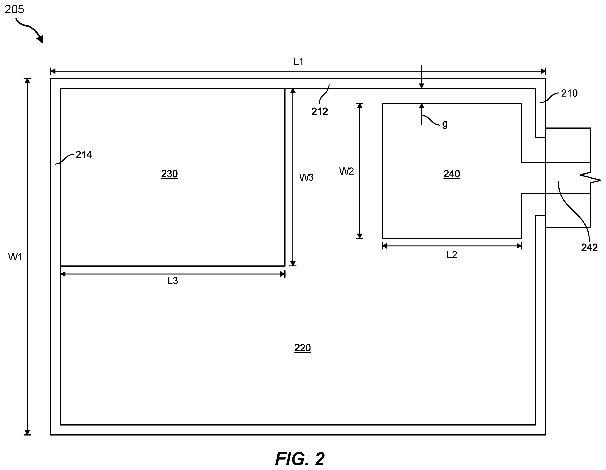 Patent US12586908 Figure 2 – Transparent uniplanar antenna