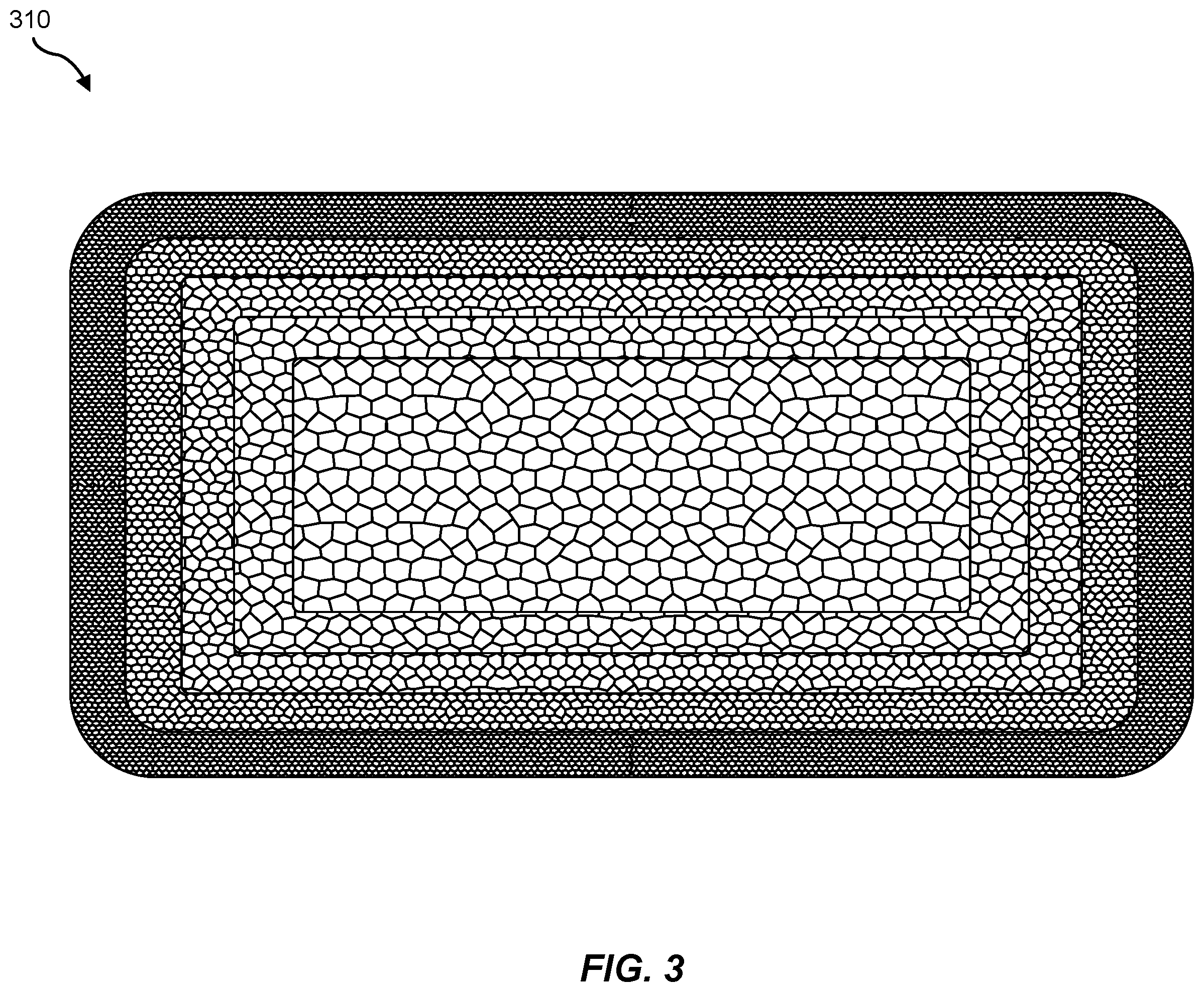 Patent US12586908 Figure 3 – Transparent uniplanar antenna