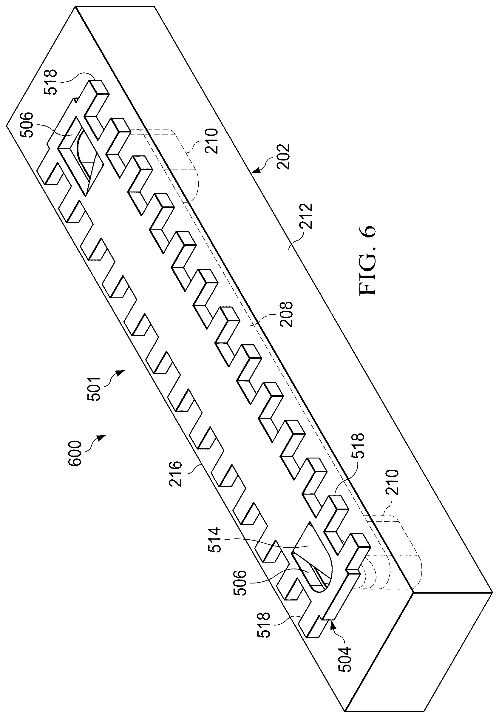 Patent US12586915 Figure 6 – Antenna assembly with metallized cavity waveguide