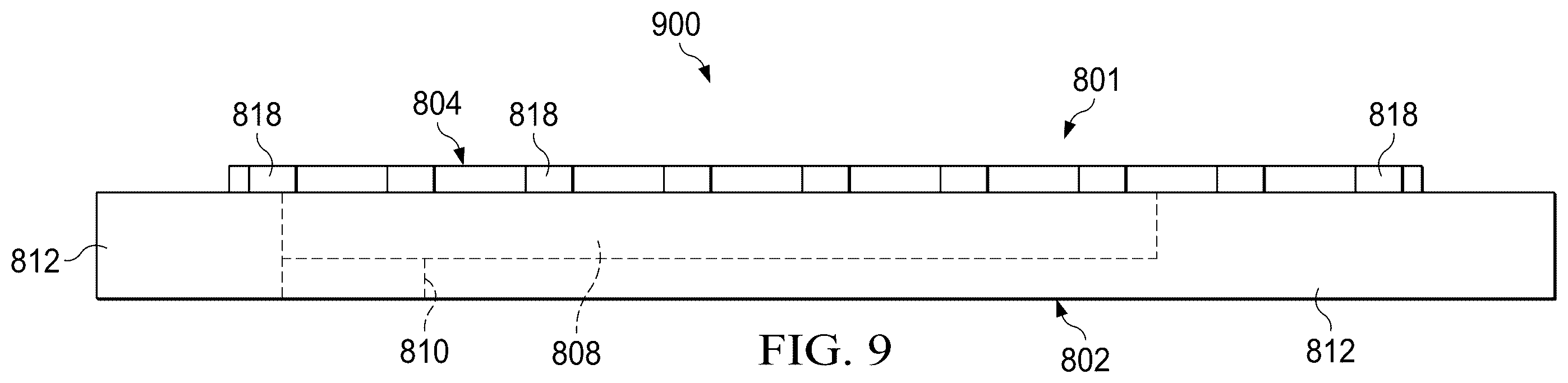 Patent US12586915 Figure 9 – Antenna assembly with metallized cavity waveguide
