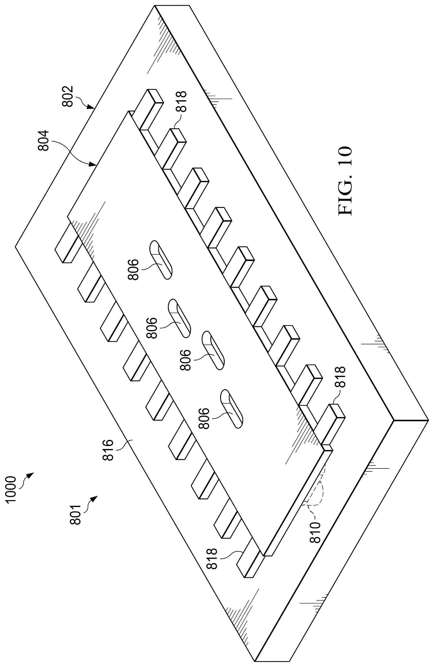 Patent US12586915 Figure 10 – Antenna assembly with metallized cavity waveguide