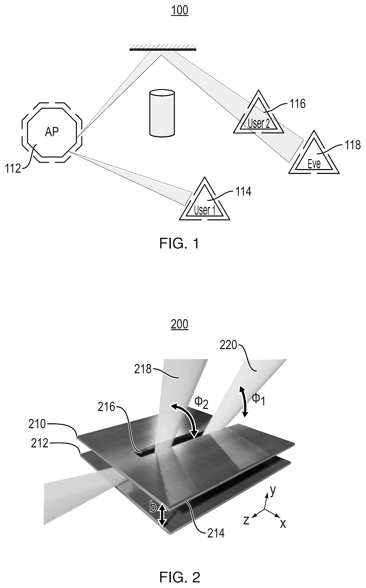 Patent US12586916 Figure 1 – Location information from a receiver in a wireless network
