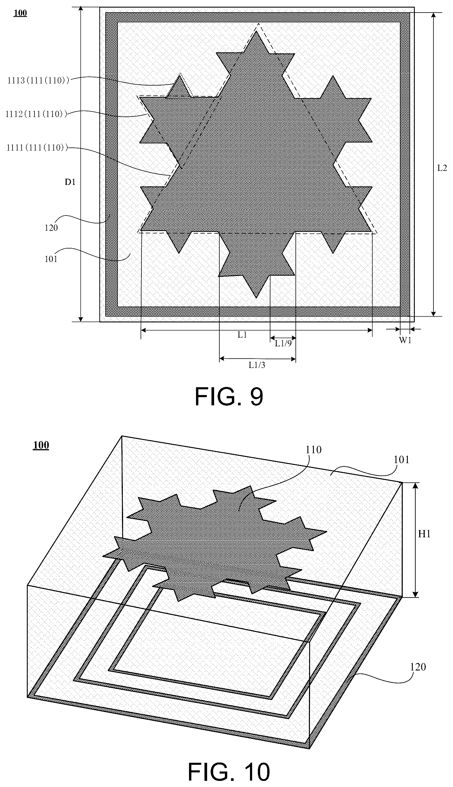 Patent US12586917 Figure 6 – Frequency selective surface unit, frequency selective surface structure, electronic device and radome