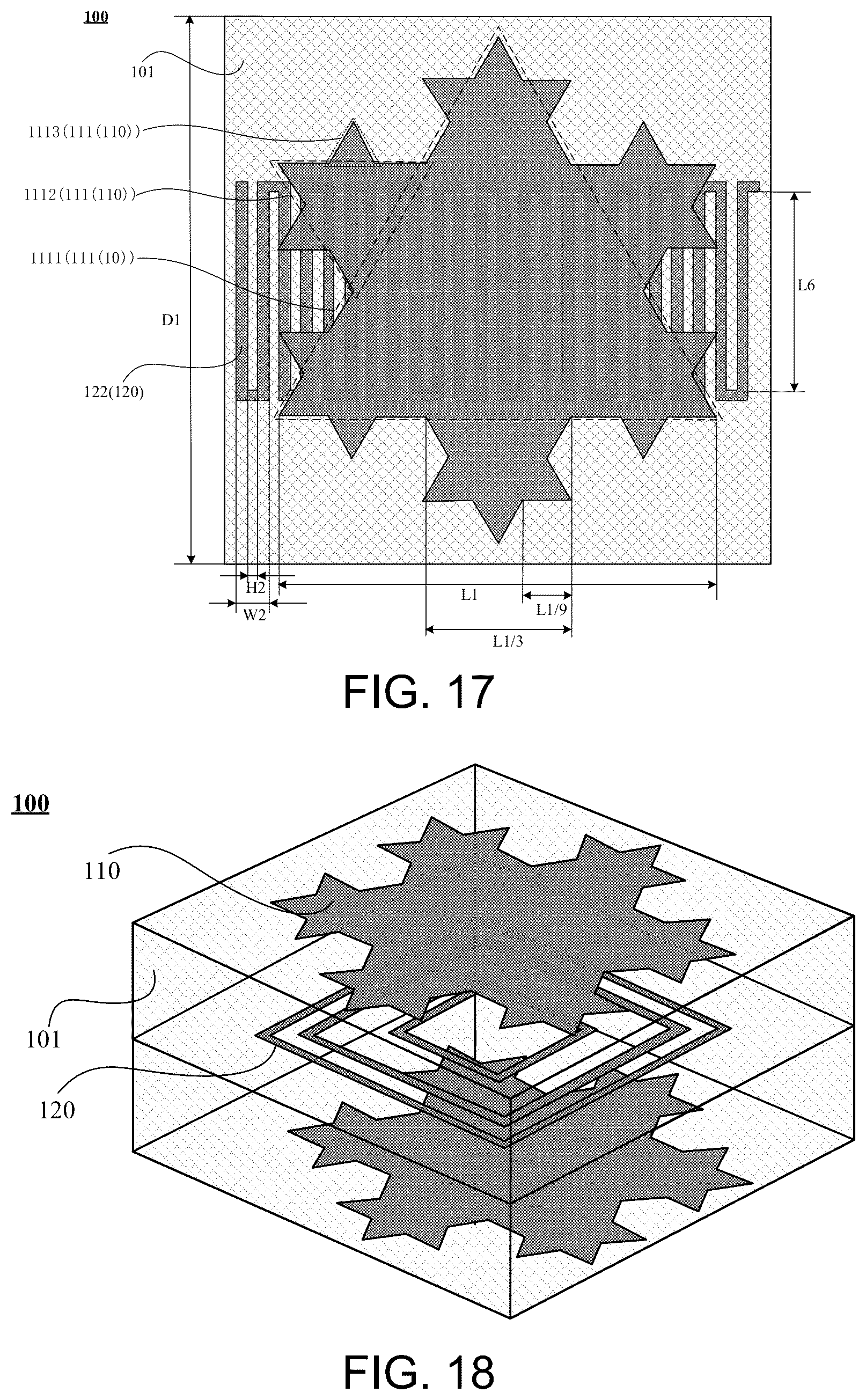 Patent US12586917 Figure 10 – Frequency selective surface unit, frequency selective surface structure, electronic device and radome