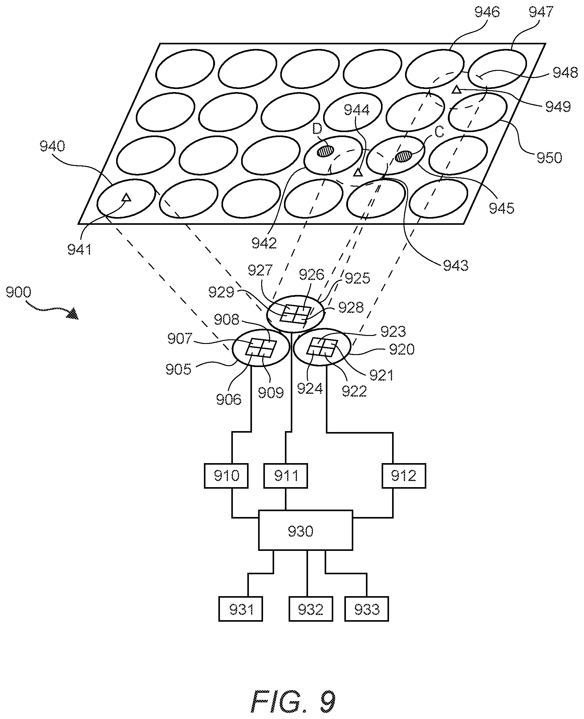 Patent US12586920 Figure 10 – Antenna lens switched beam array for tracking satellites