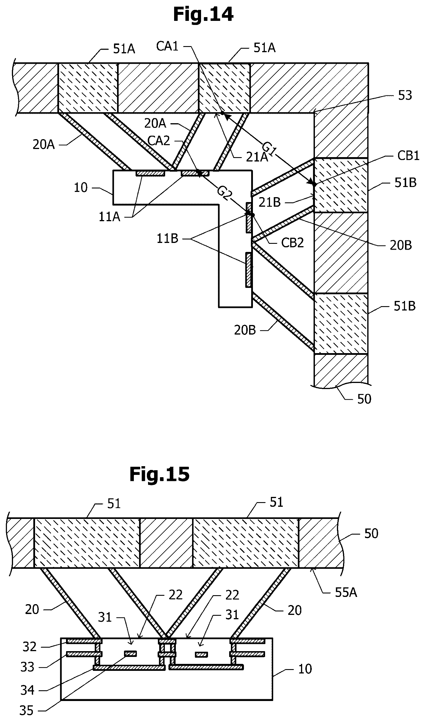 Patent US12586928 Figure 14 – Antenna device and communication device