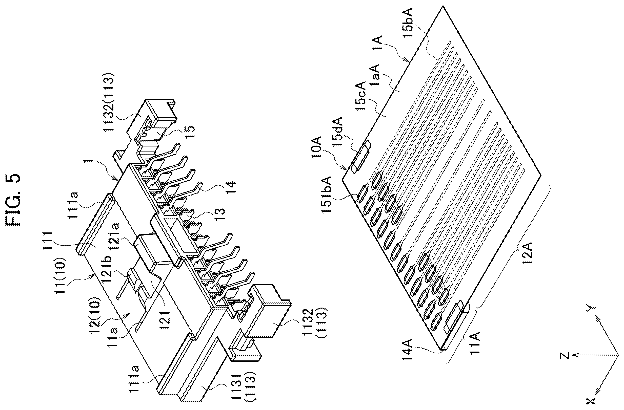 Patent US12586930 Figure 5 – Connector
