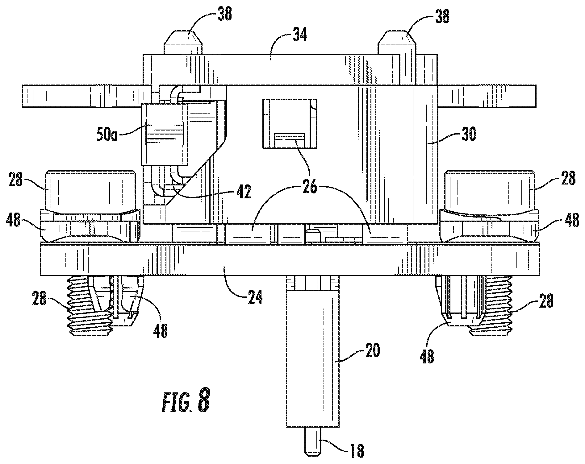 Patent US12586932 Figure 8 – Proximity RF connector (PRF)