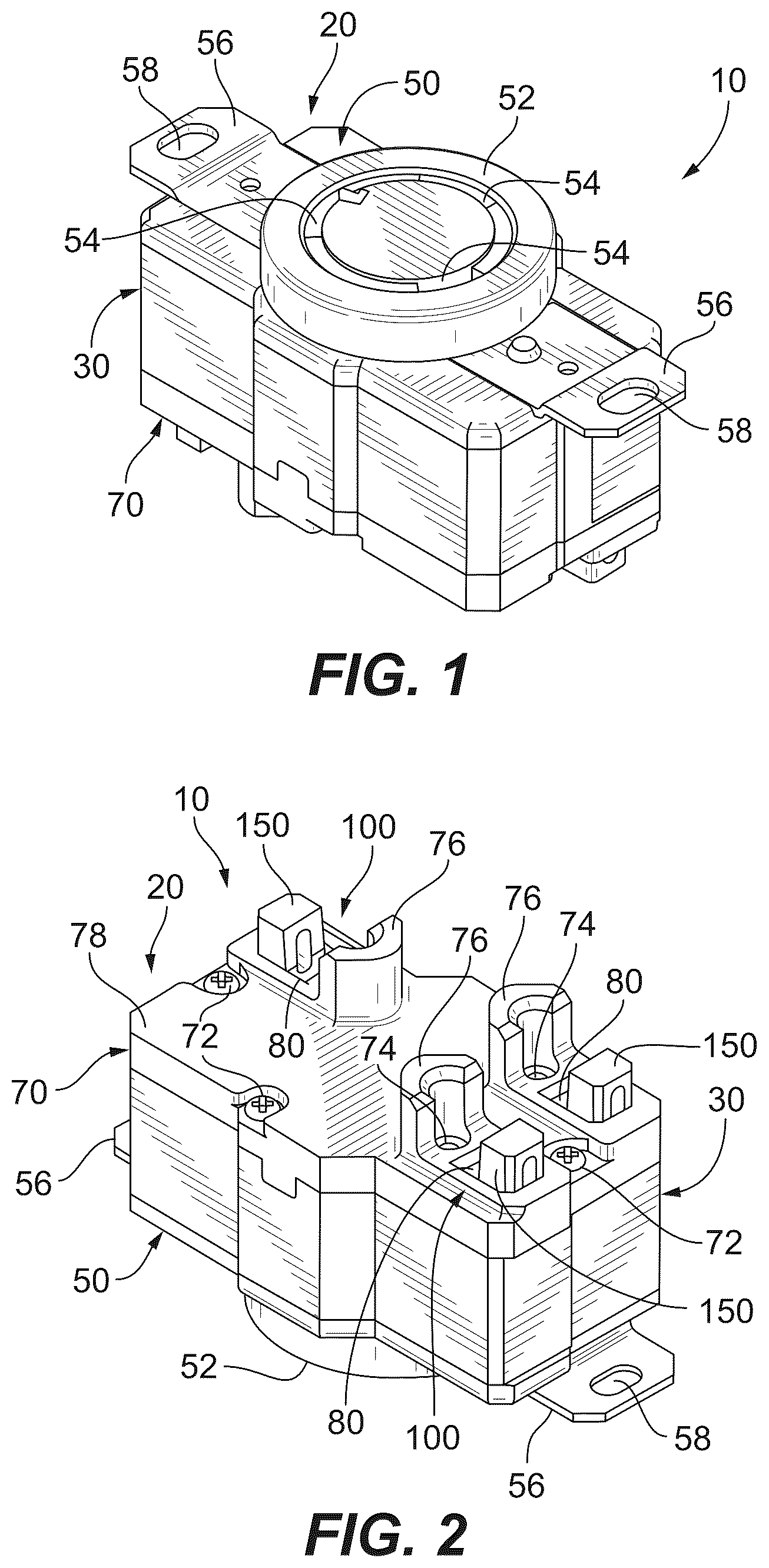 Patent US12586933 — Electrical wiring devices with screwless connection terminals — Figure 1