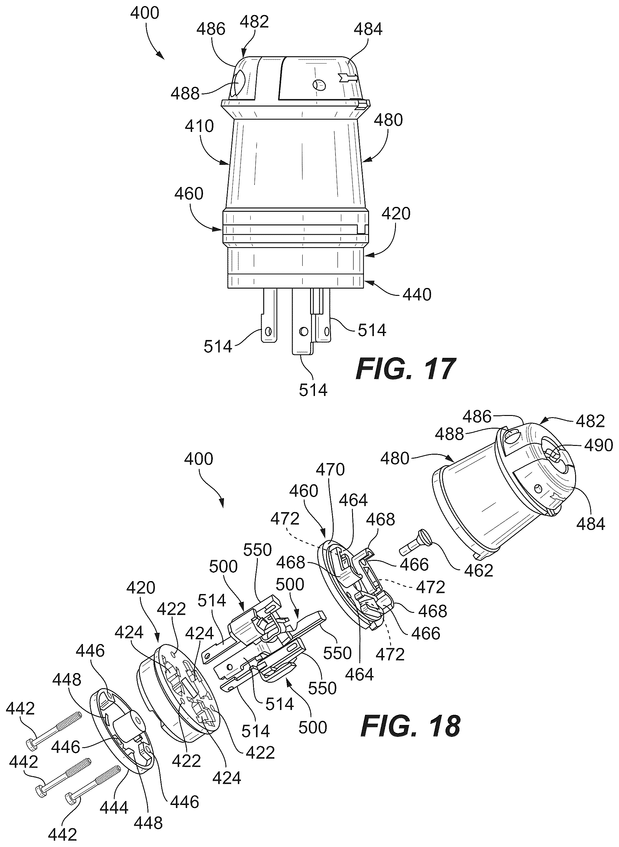 Patent US12586933 Figure 9 – Electrical wiring devices with screwless connection terminals