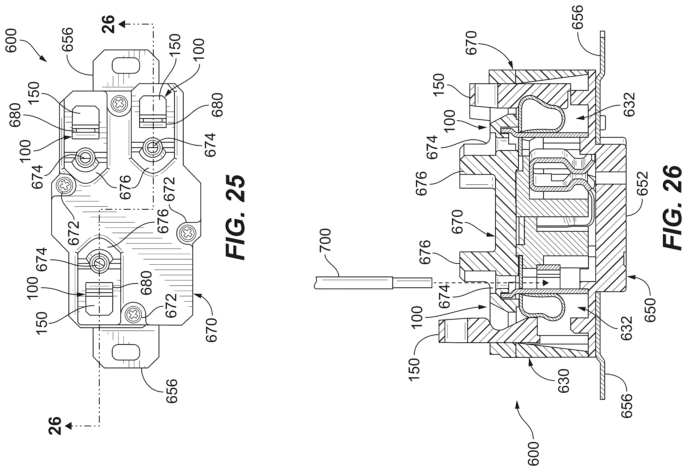 Patent US12586933 Figure 13 – Electrical wiring devices with screwless connection terminals