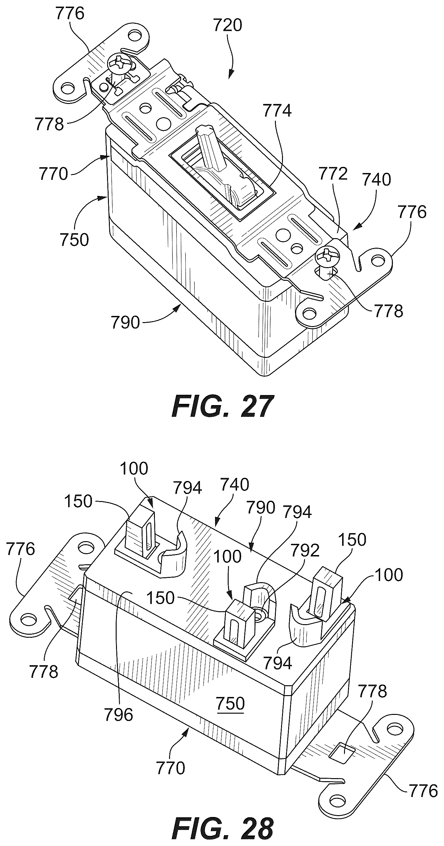 Patent US12586933 Figure 14 – Electrical wiring devices with screwless connection terminals
