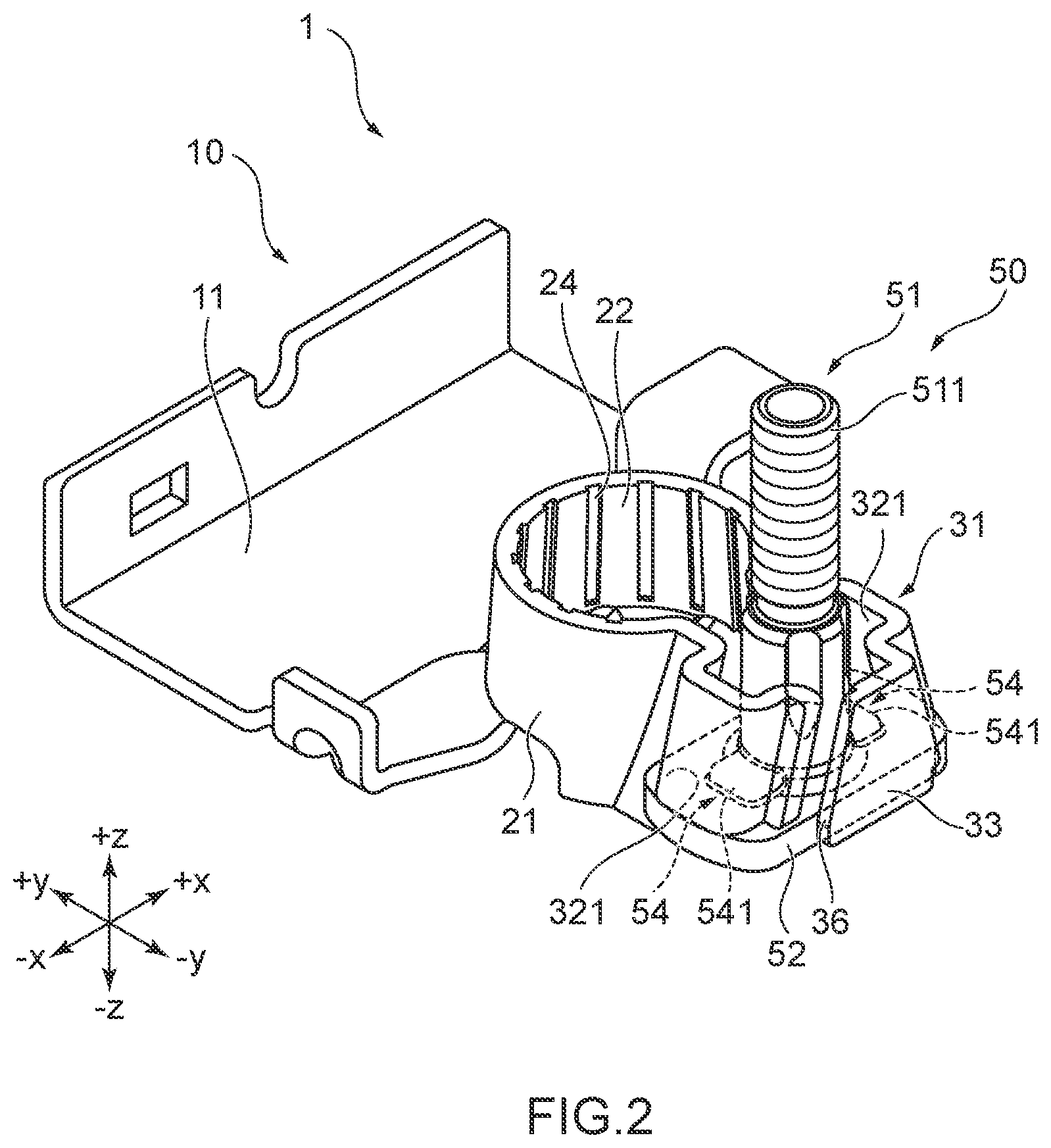 Patent US12586936 Figure 2 – Battery post terminal assembly