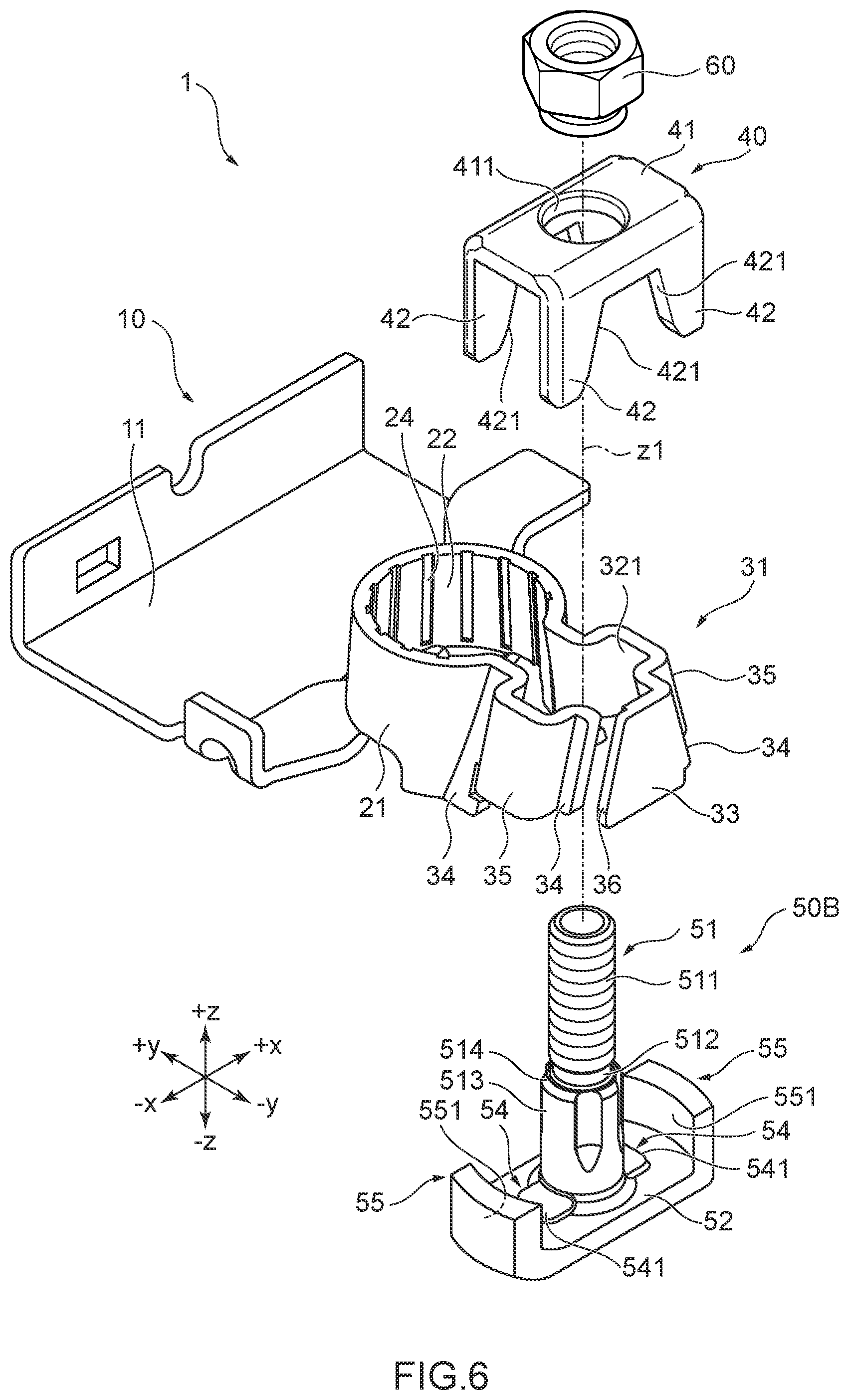 Patent US12586936 Figure 6 – Battery post terminal assembly