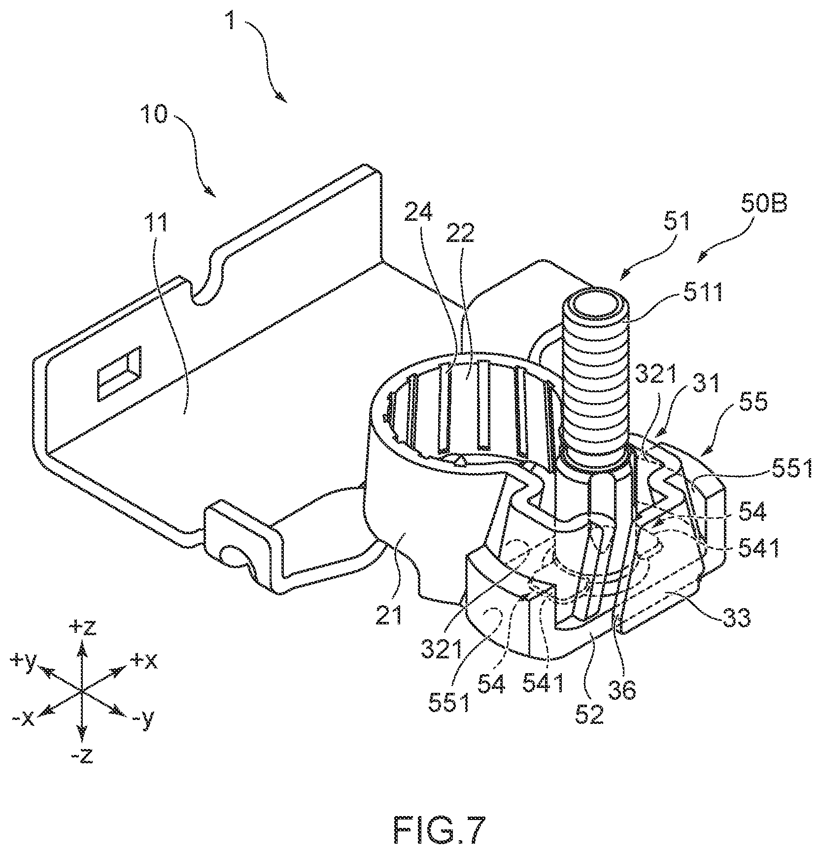 Patent US12586936 Figure 7 – Battery post terminal assembly