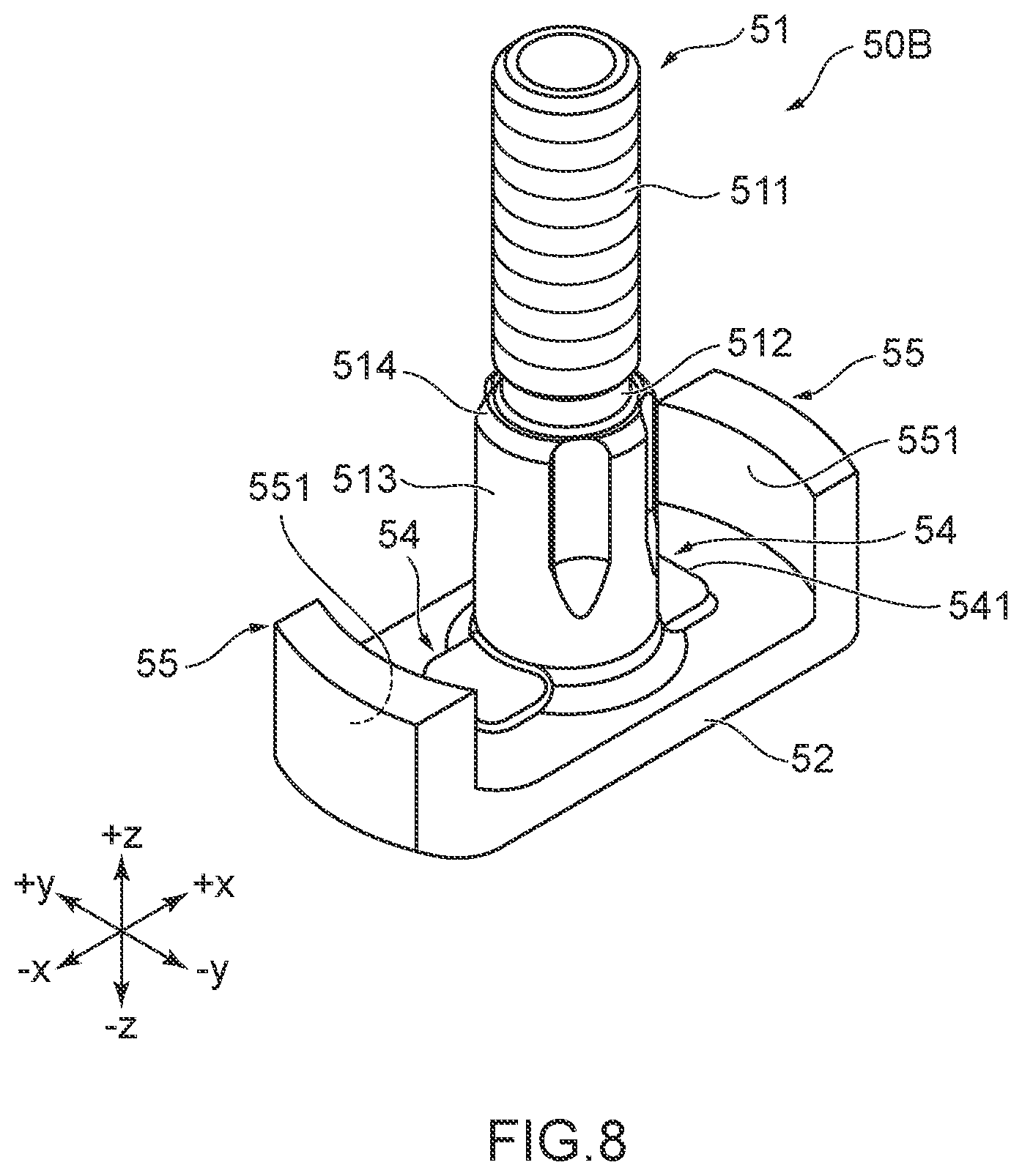 Patent US12586936 Figure 8 – Battery post terminal assembly