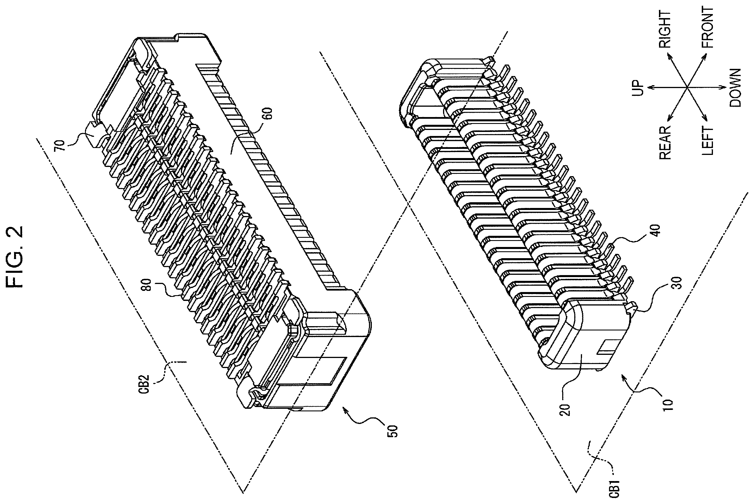 Patent US12586937 Figure 2 – Connector and electronic device