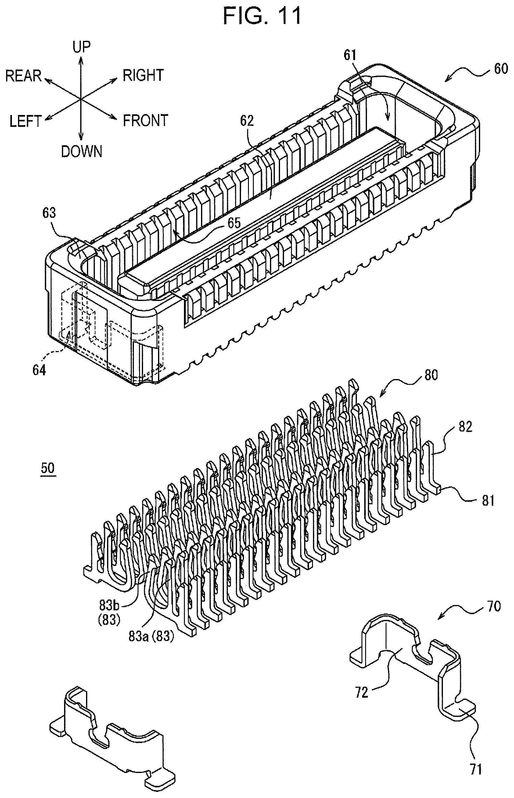 Patent US12586937 Figure 11 – Connector and electronic device