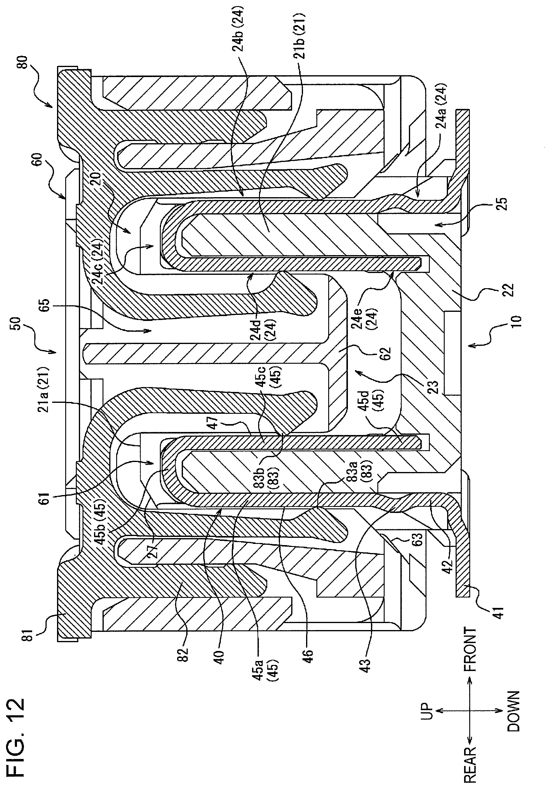 Patent US12586937 Figure 12 – Connector and electronic device