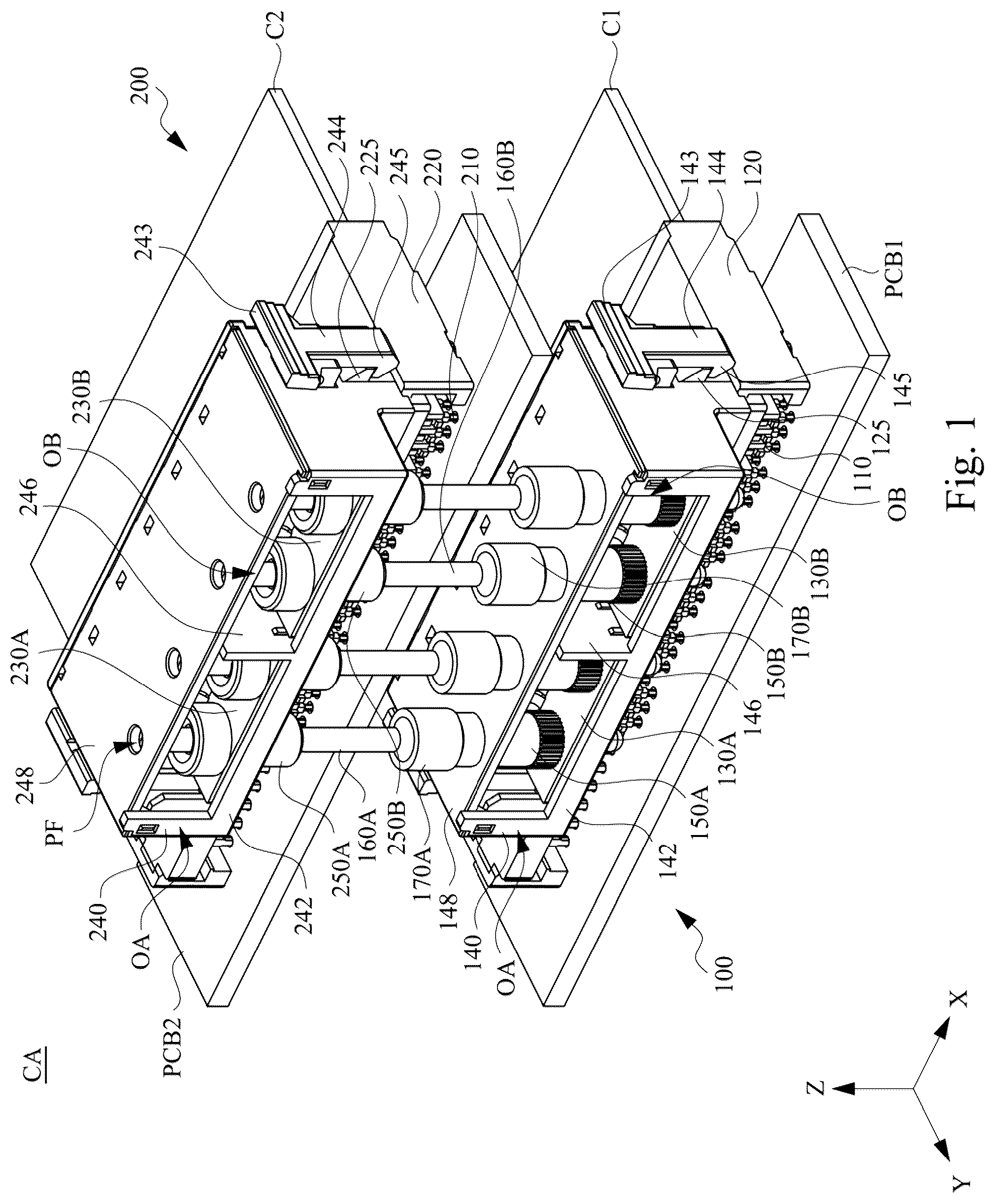 Patent US12586938 Figure 1 – Connector assembly and connector