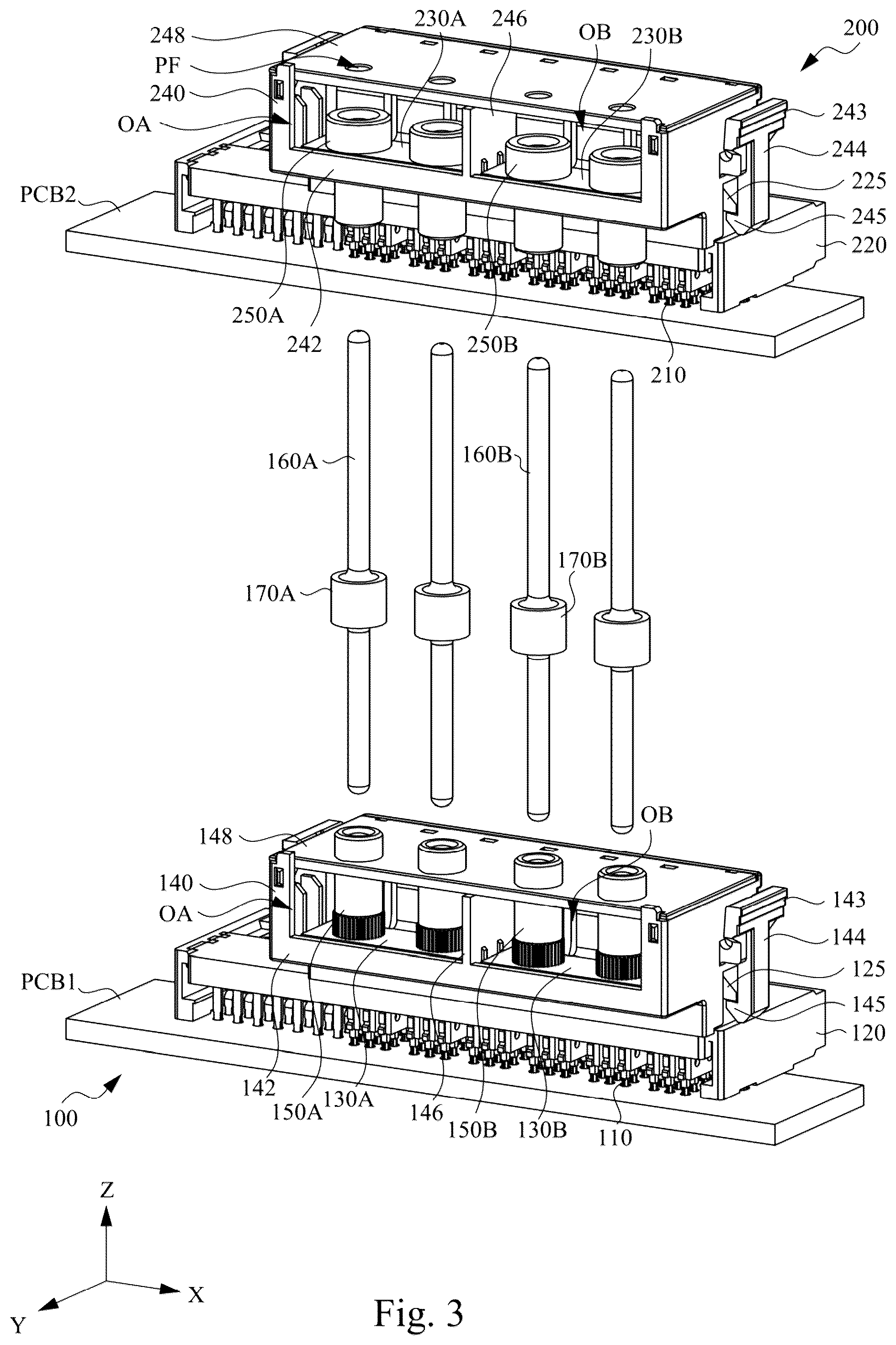 Patent US12586938 Figure 3 – Connector assembly and connector