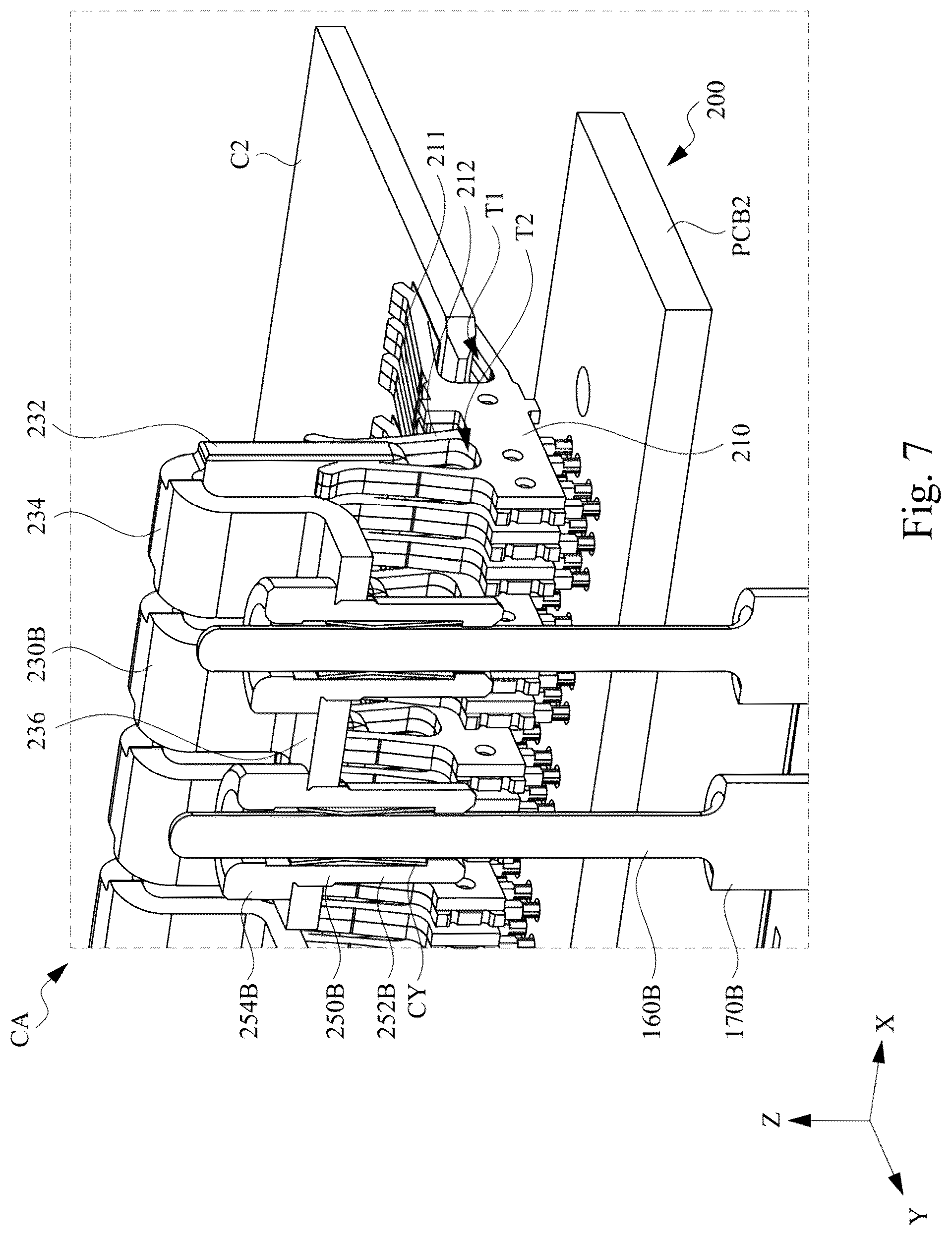 Patent US12586938 Figure 7 – Connector assembly and connector