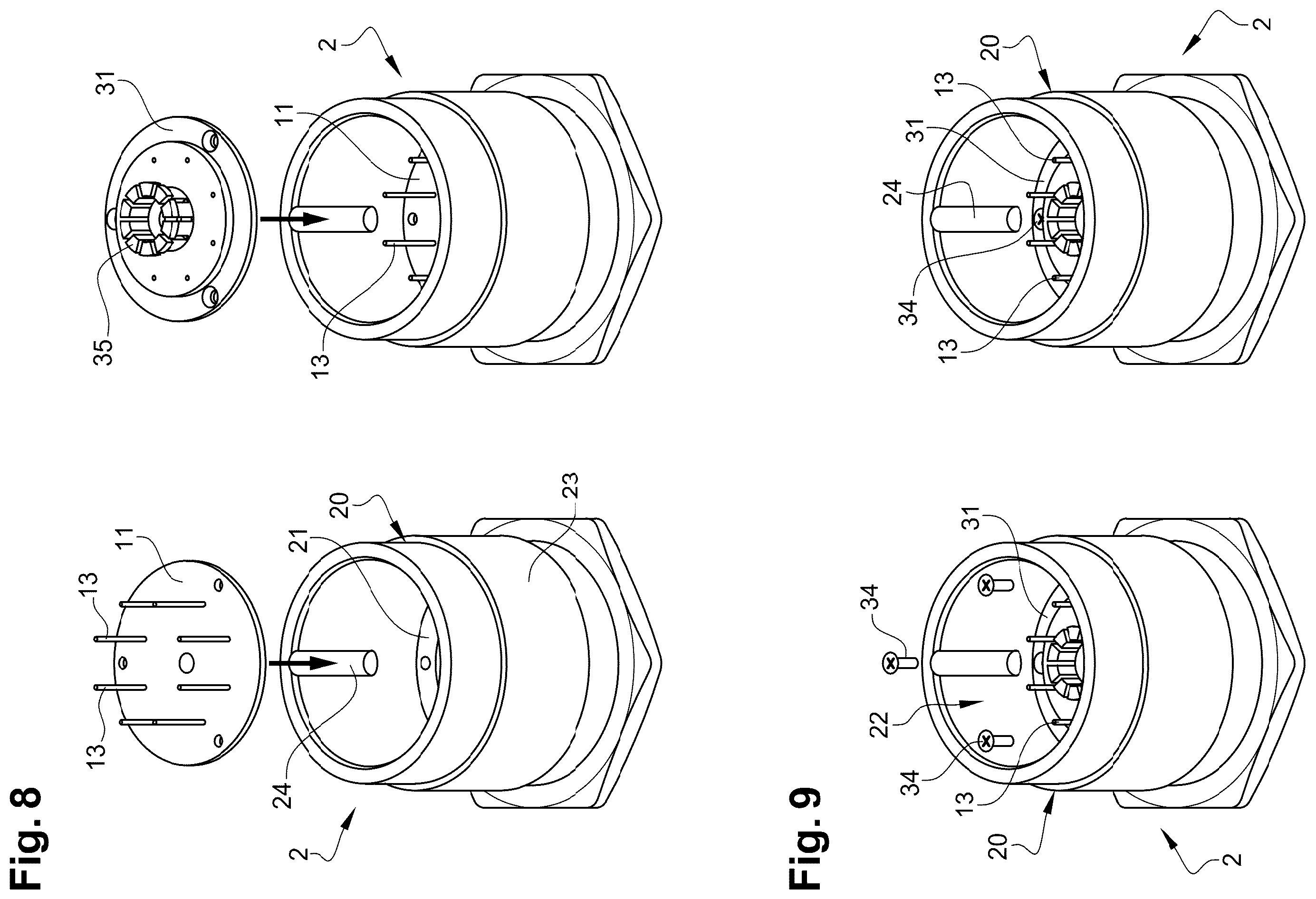 Patent US12586939 Figure 5 – Electronic device with force feedback and interlocking system for coupling two electronic boards