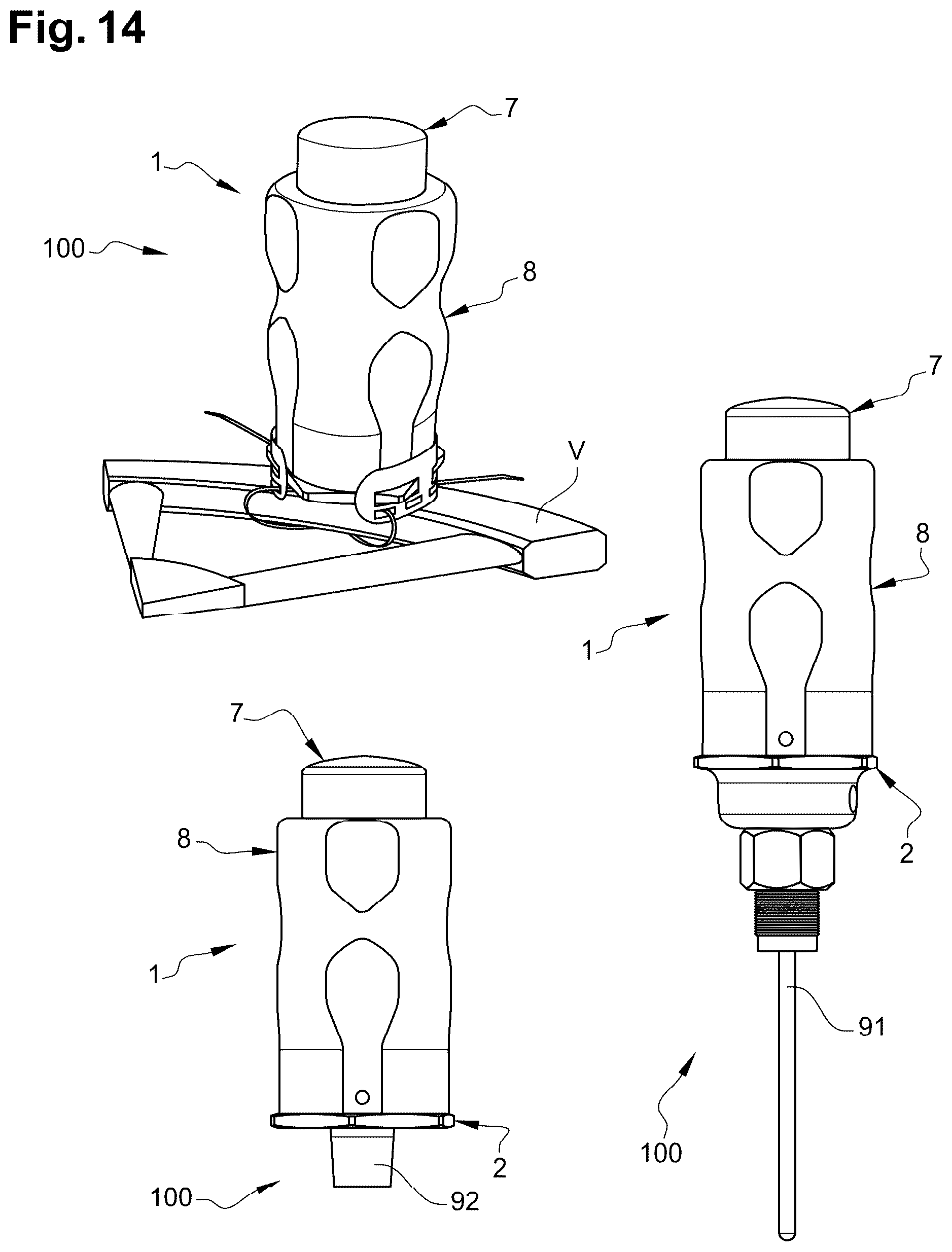 Patent US12586939 Figure 8 – Electronic device with force feedback and interlocking system for coupling two electronic boards